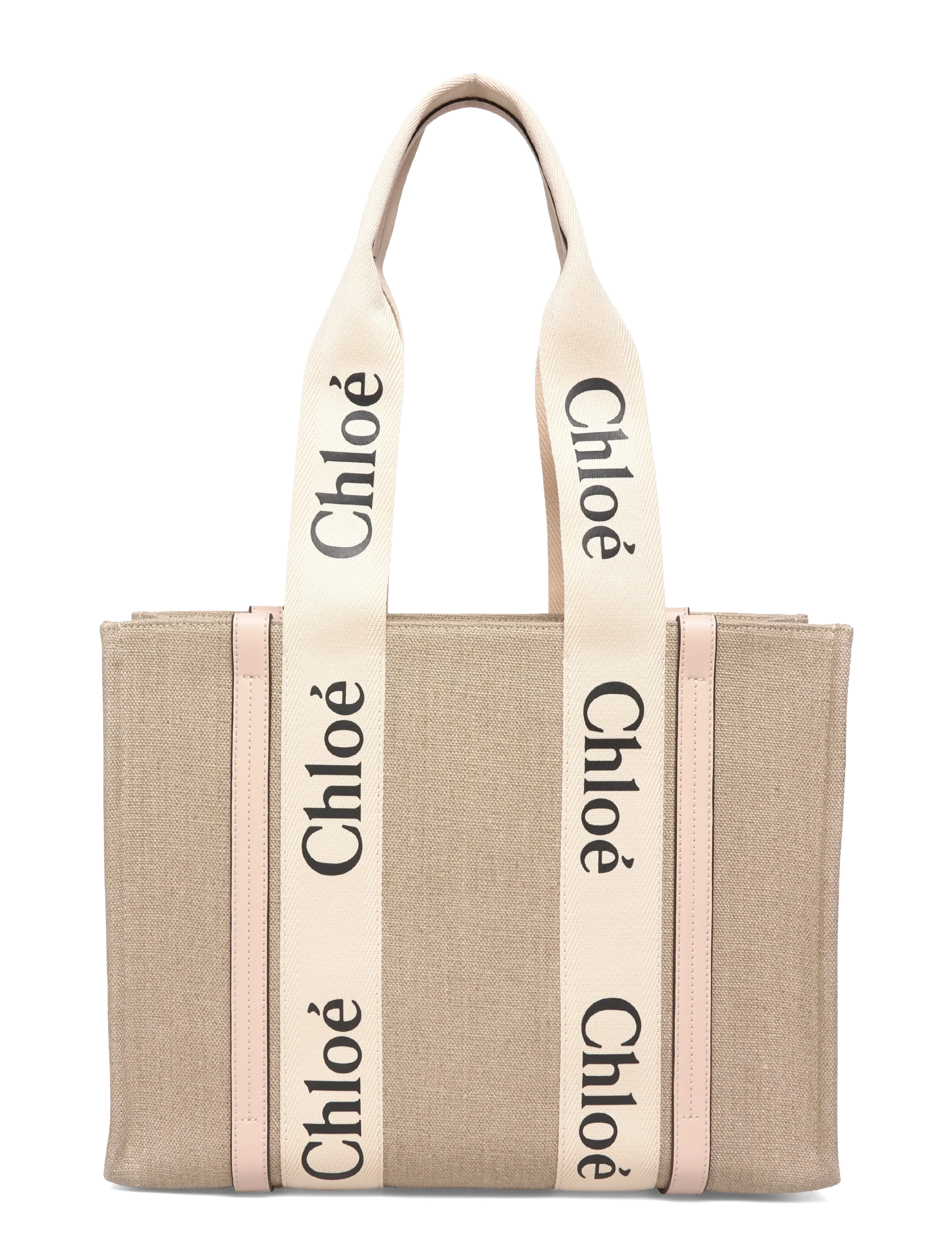 Chloé - Woody Tote Bag - tote-stiilis kotid - beige - 1