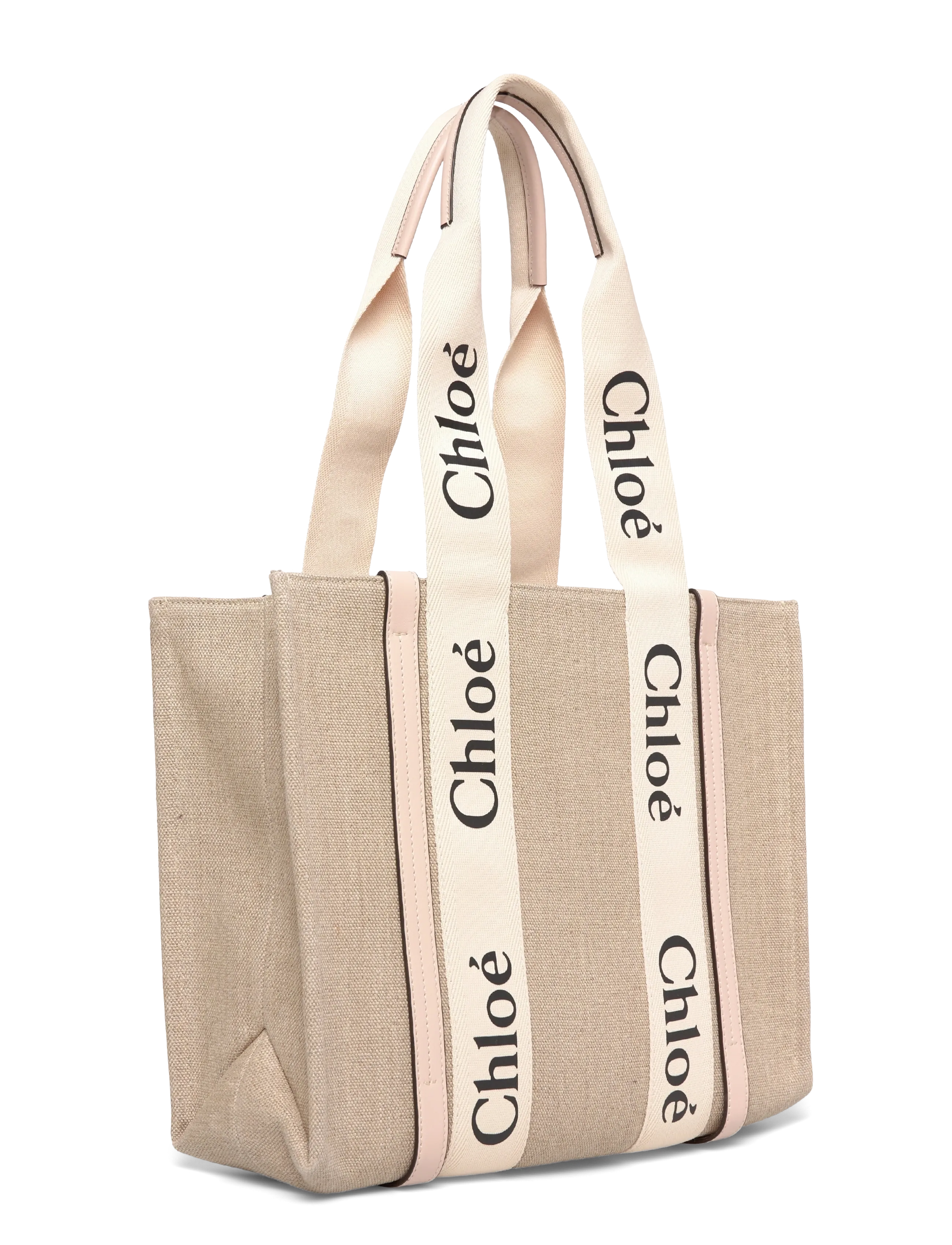 Chloé - Woody Tote Bag - tote-stiilis kotid - beige - 2