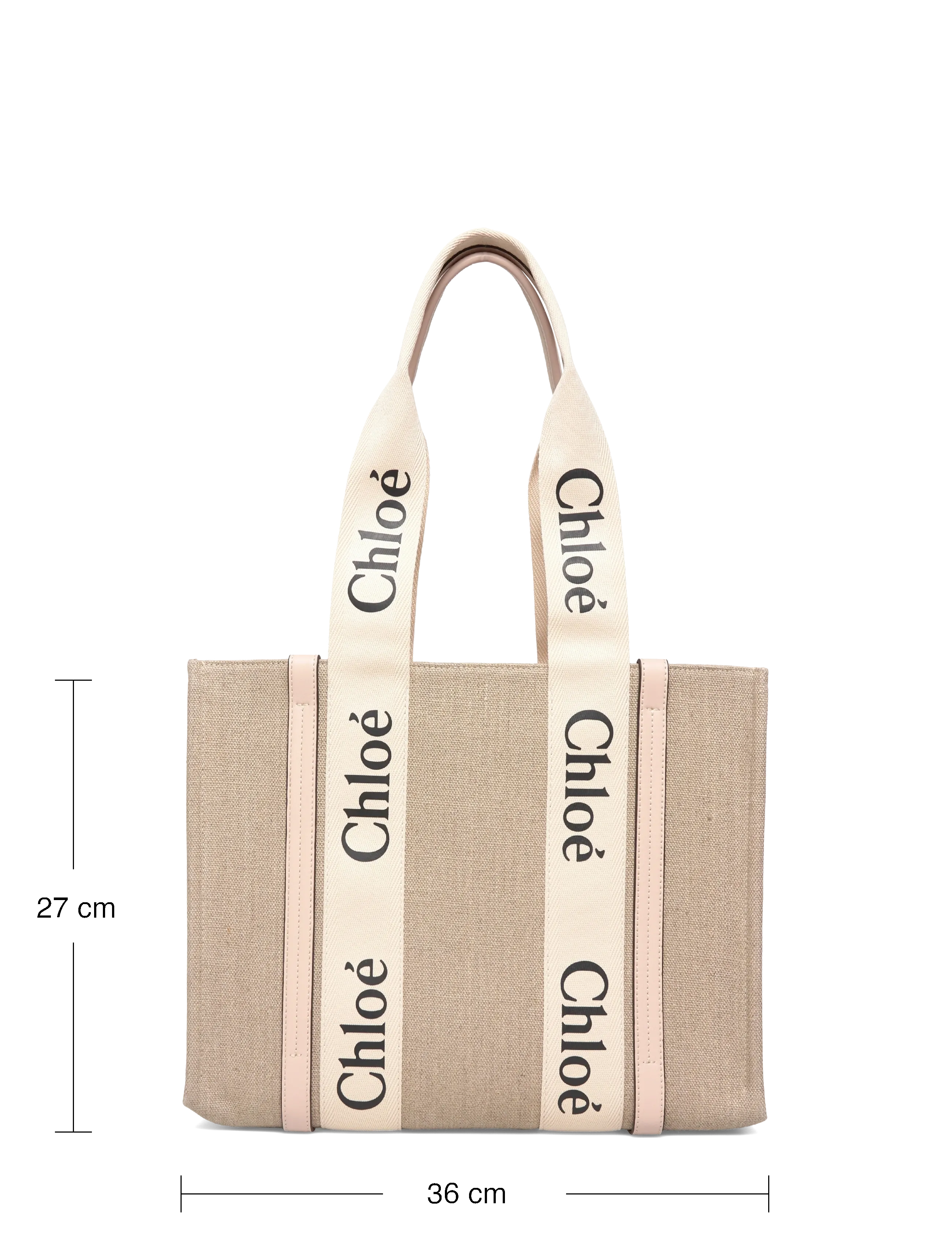 Chloé - Woody Tote Bag - tote-stiilis kotid - beige - 3