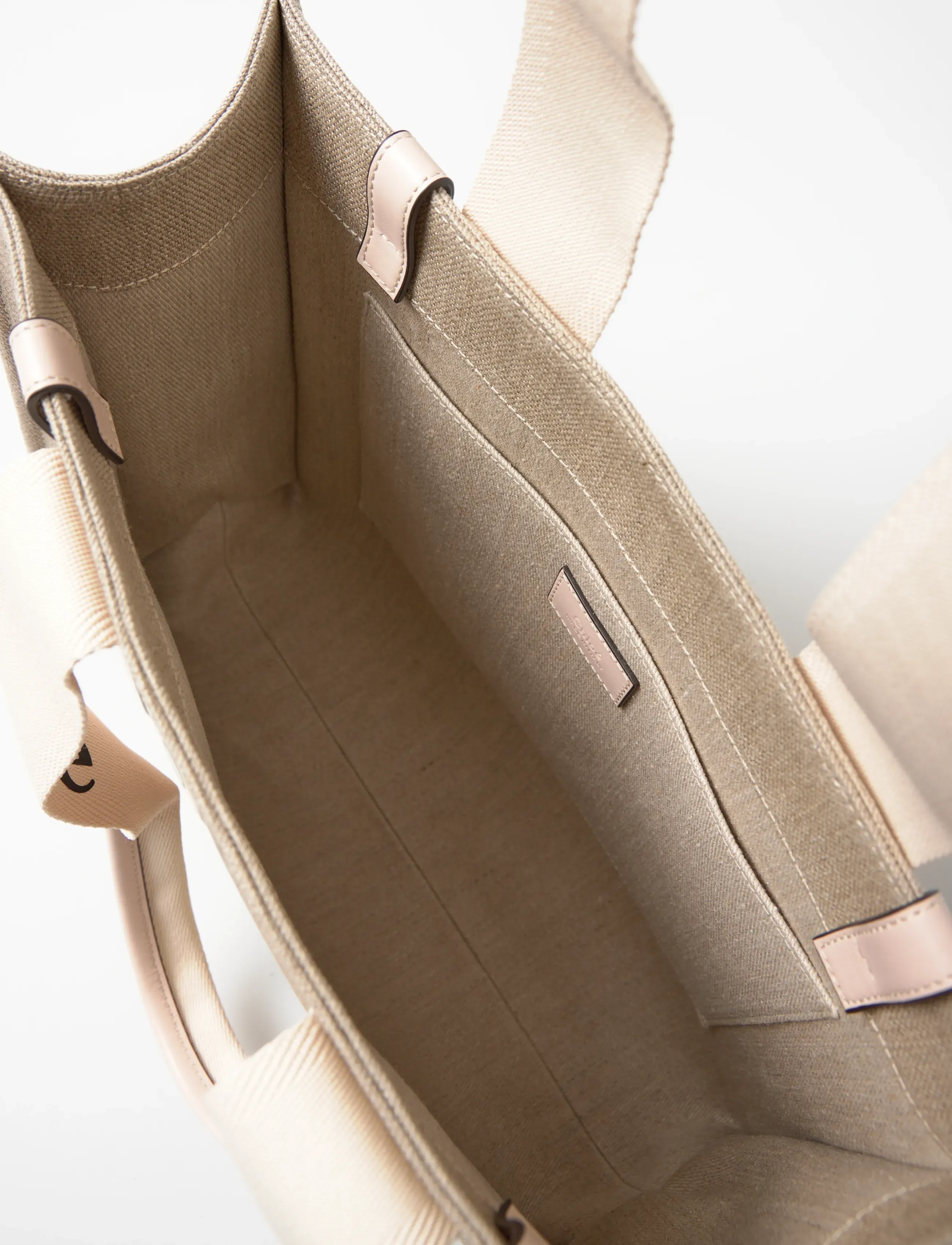 Chloé - Woody Tote Bag - tote-stiilis kotid - beige - 4