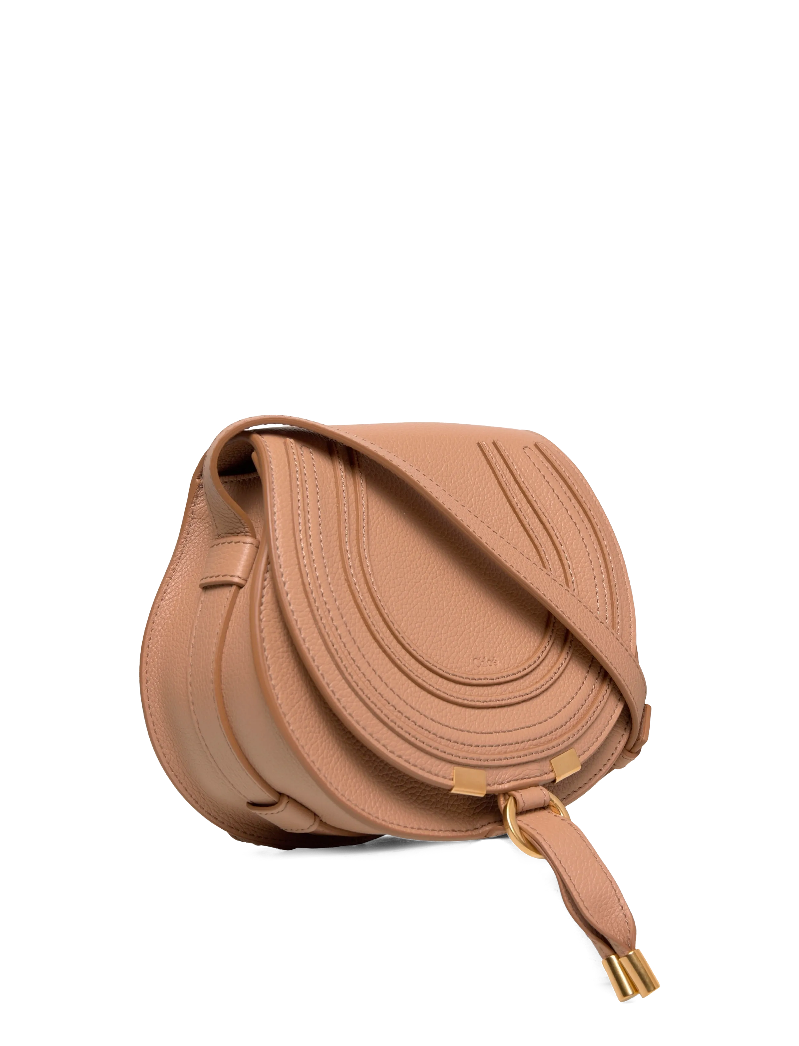 Chloé - Marcie Small Crossbody Bag - umhängetaschen - beige - 2