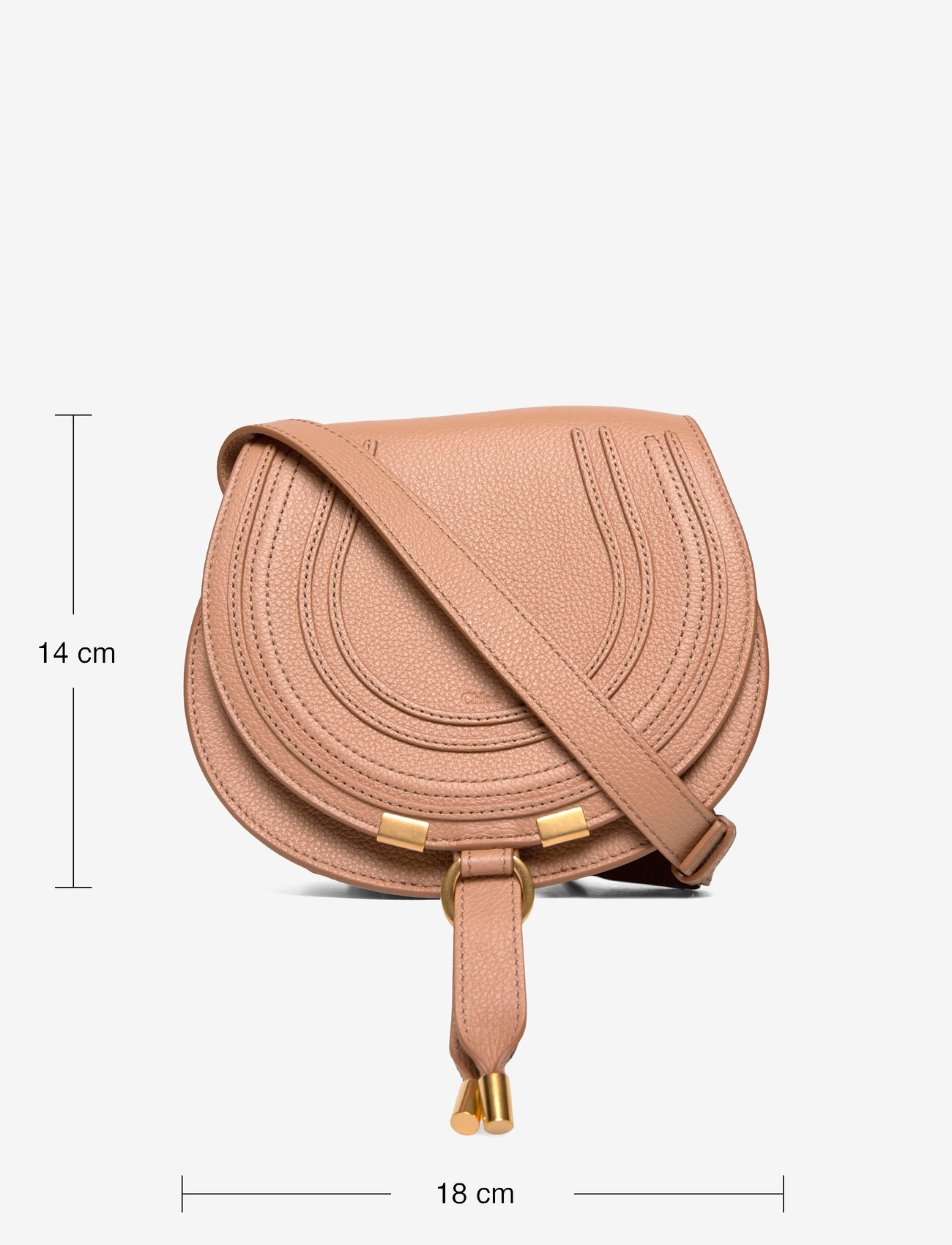 Chloé - Marcie Small Crossbody Bag - crossbody bags - beige - 3
