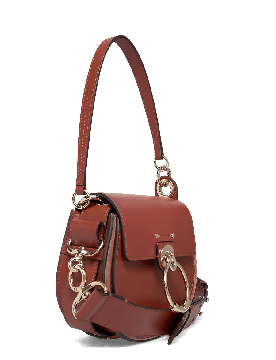 Chloé - Small Tess Shoulder Bag - töskur - brown - 2