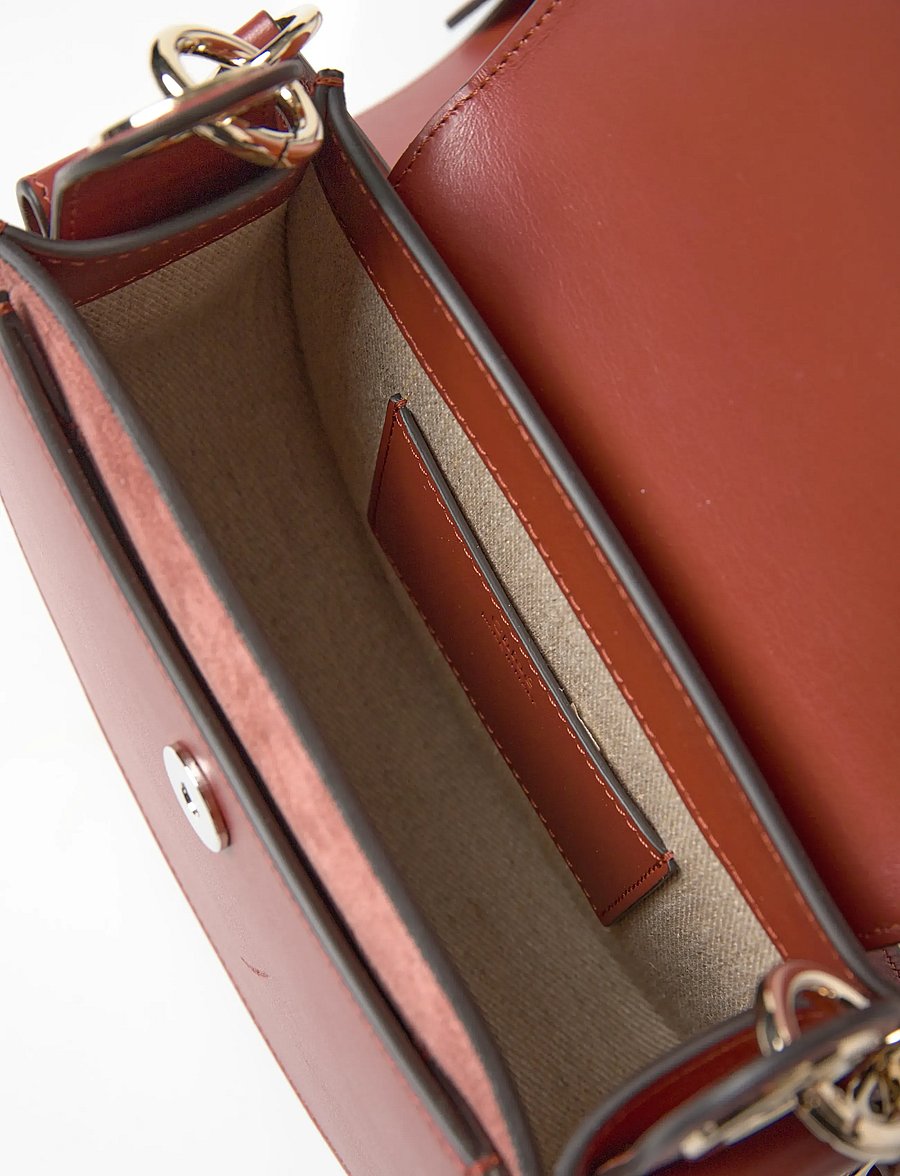 Chloé - Small Tess Shoulder Bag - töskur - brown - 5