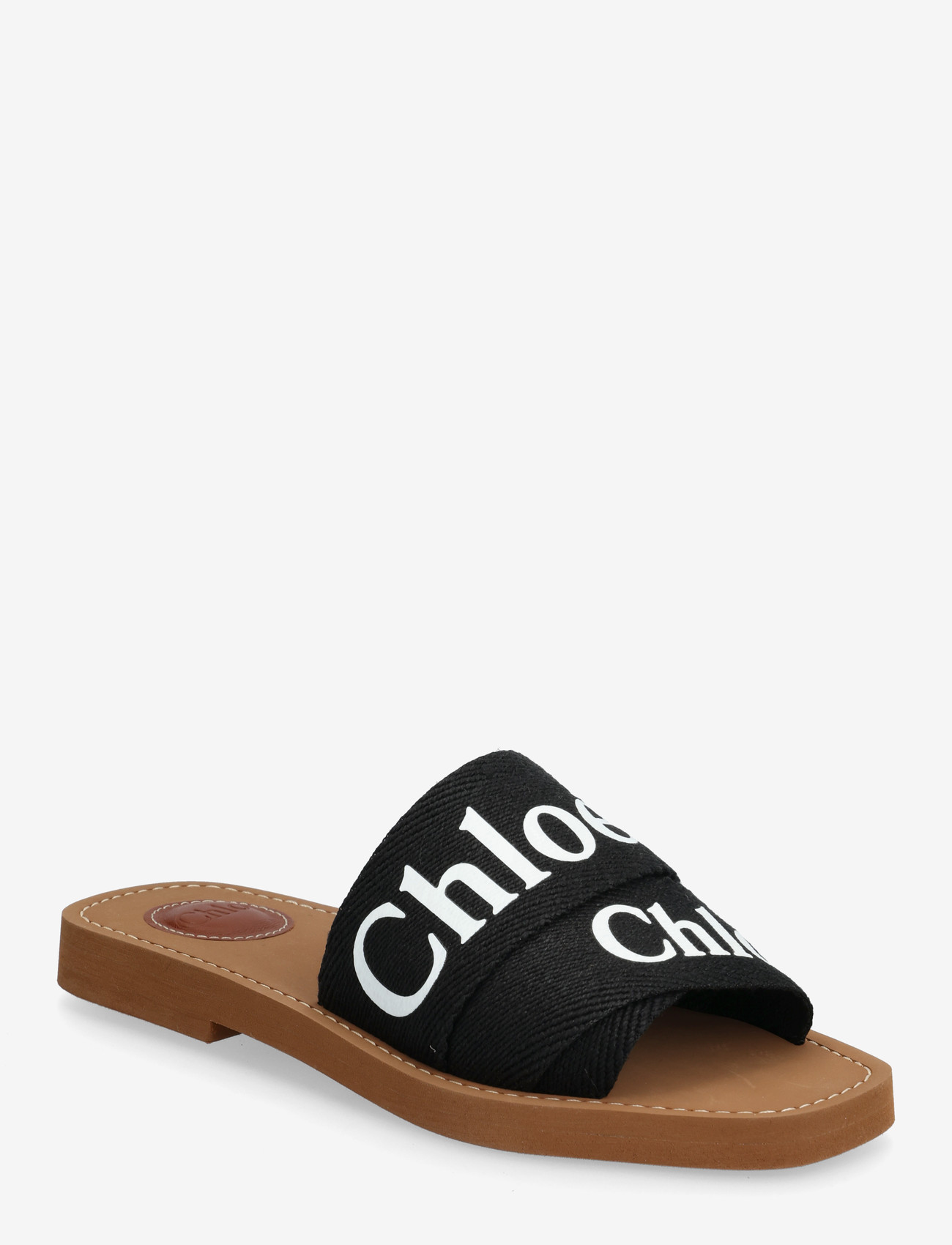 Chloé - Woody flat mules - flache pantoletten - black - 0
