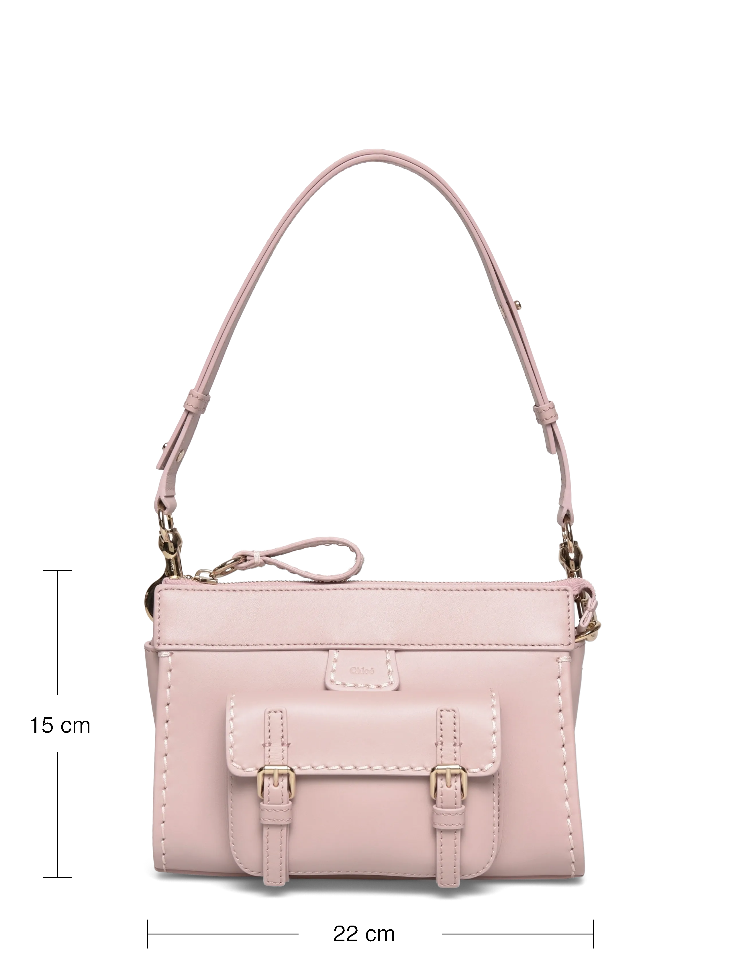 Chloé - Edith Shoulder Bag - väskor - pink - 3