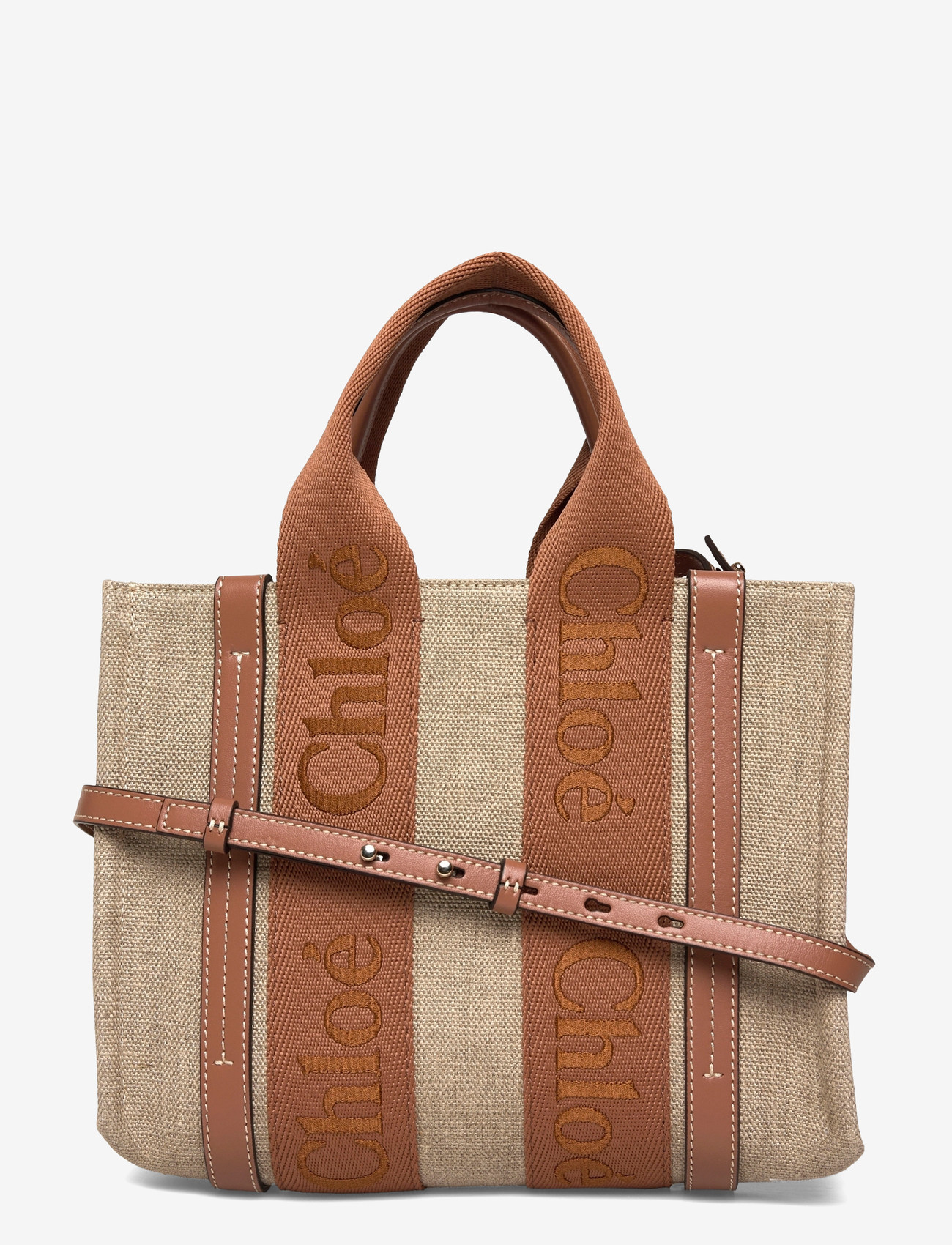 Chloé - Small Woody Tote Bag - erilised sündmused - brown - 0