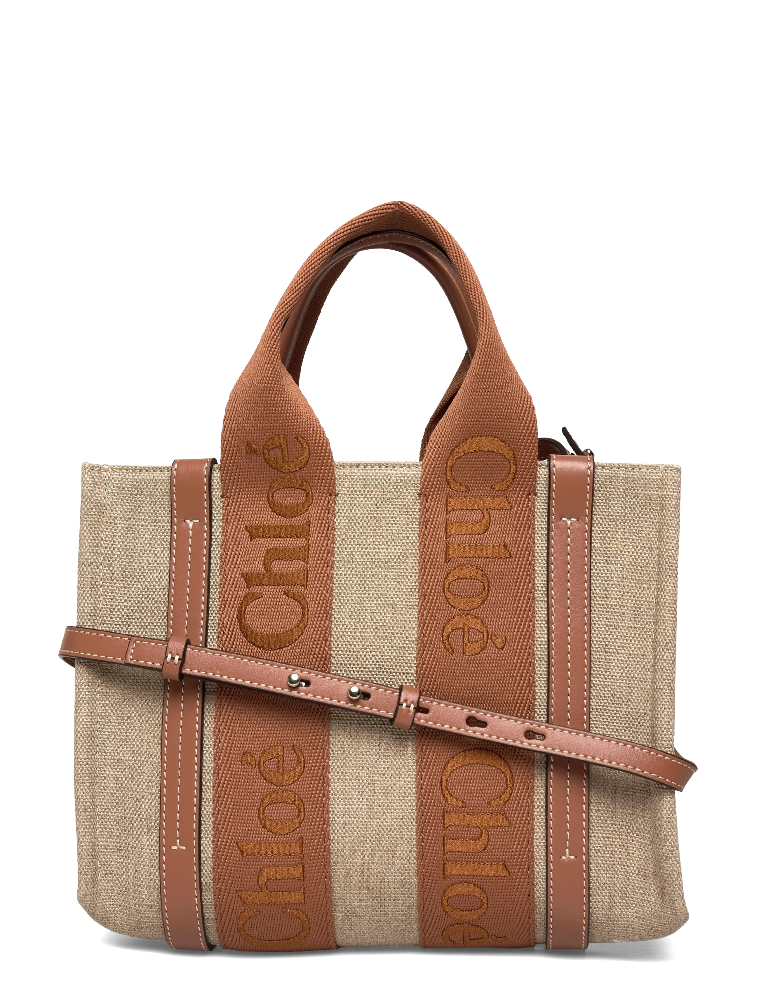 Chloé Small Woody Tote Bag - Håndtasker - BROWN / brown