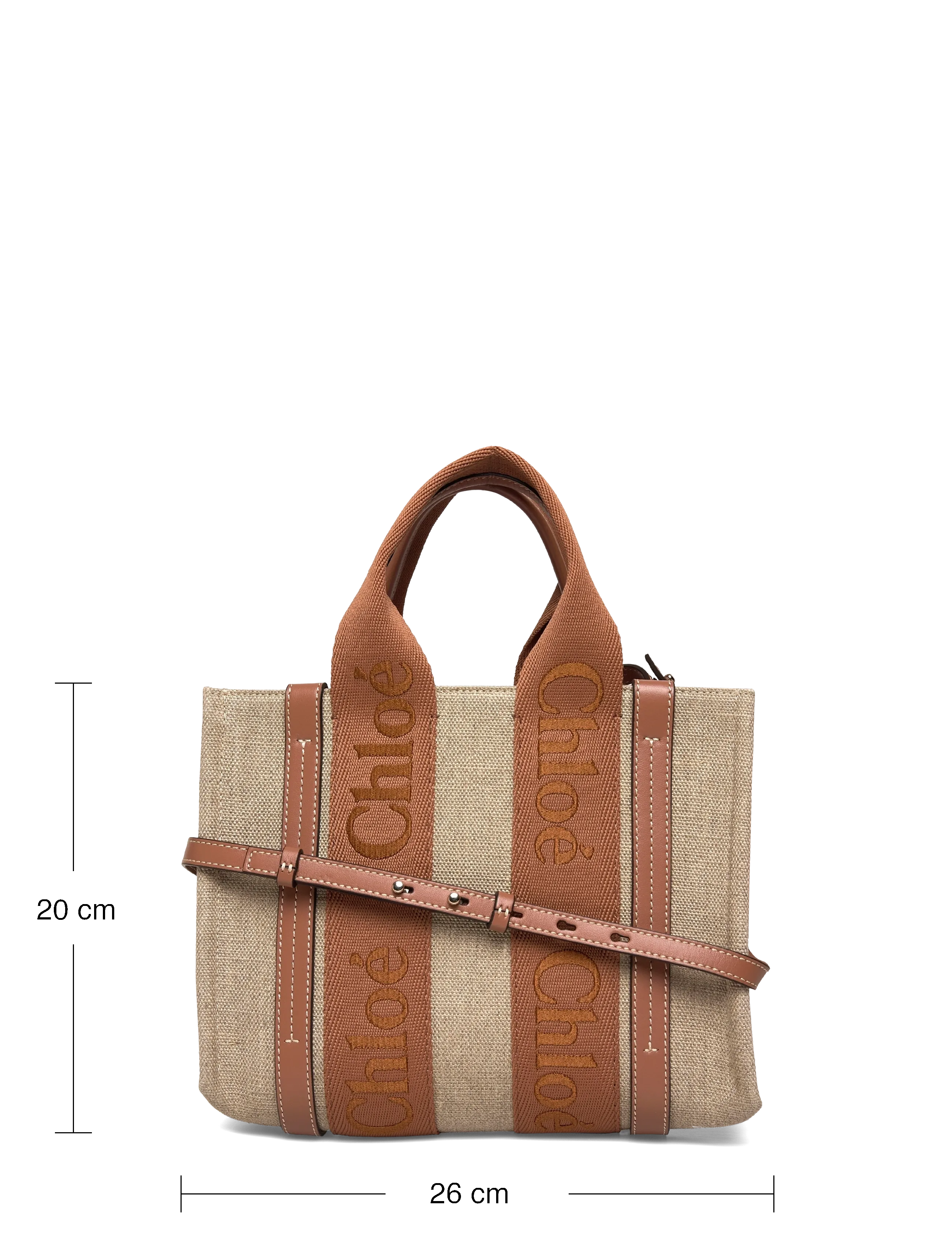 Chloé - Small Woody Tote Bag - henkeltaschen - brown - 3