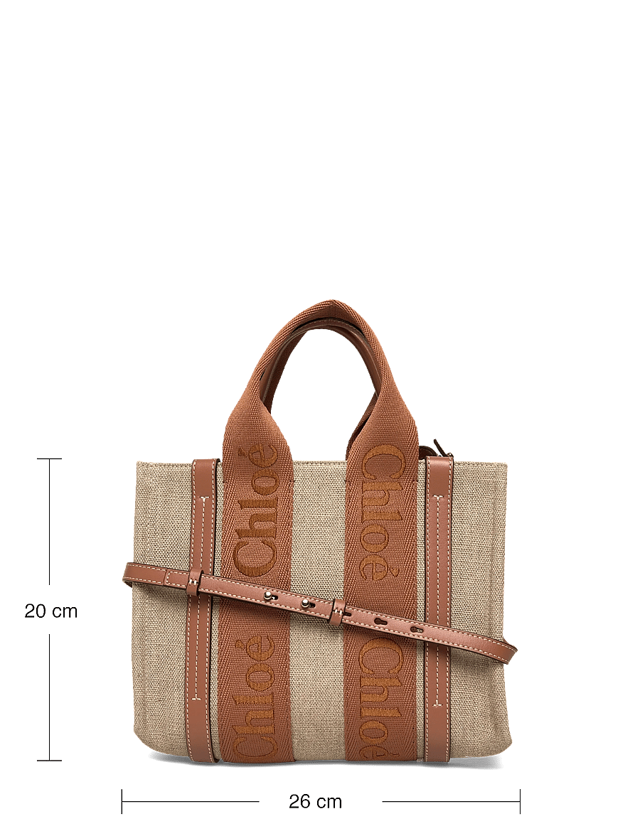 Chloé - Small Woody Tote Bag - henkeltaschen - brown - 3