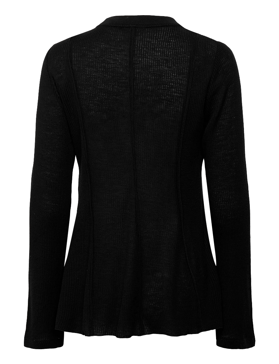 Chloé - Silk blouse - long sleeved blouses - black - 1