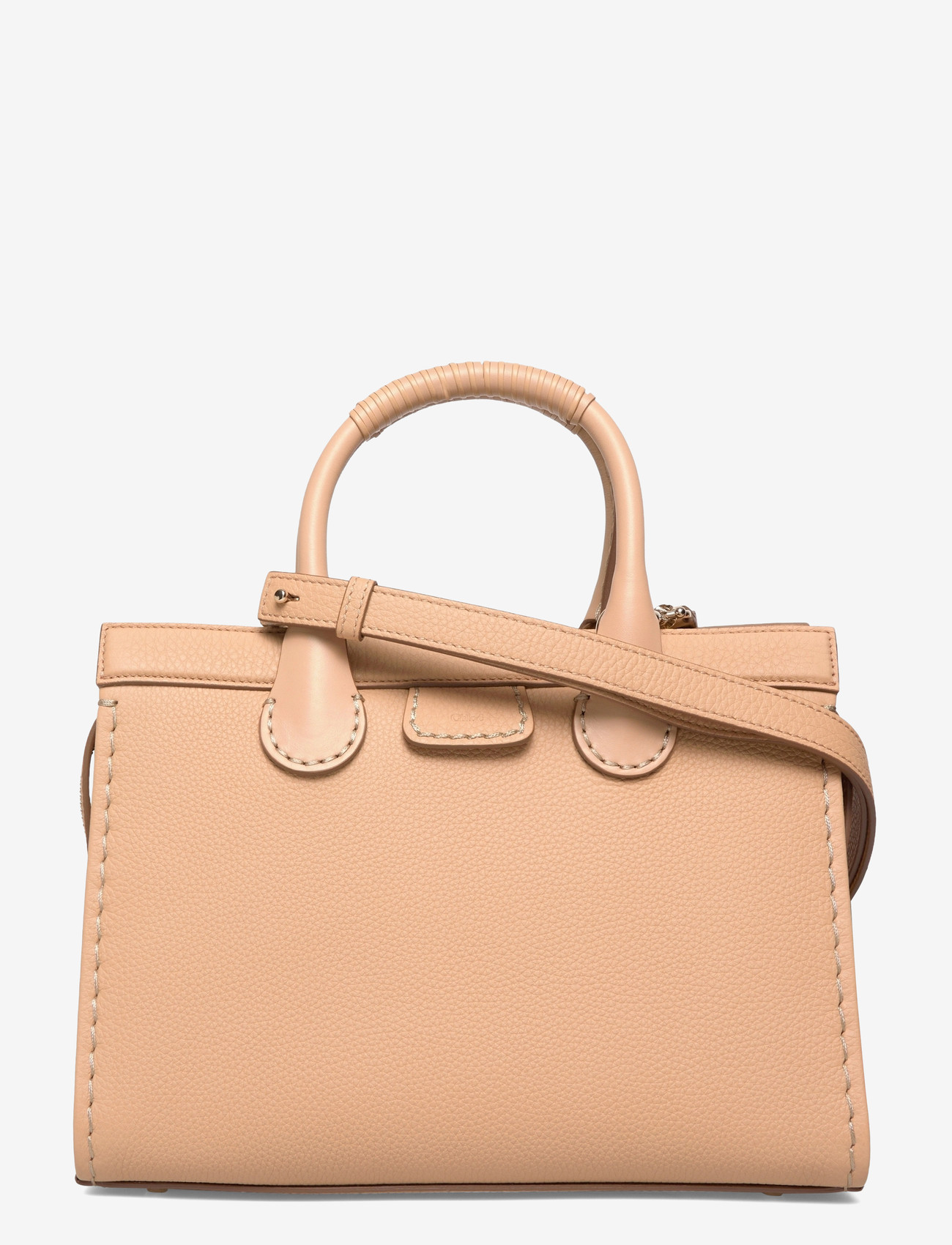 Chloé - Edith Medium Tote Bag - top handle tasker - beige - 0