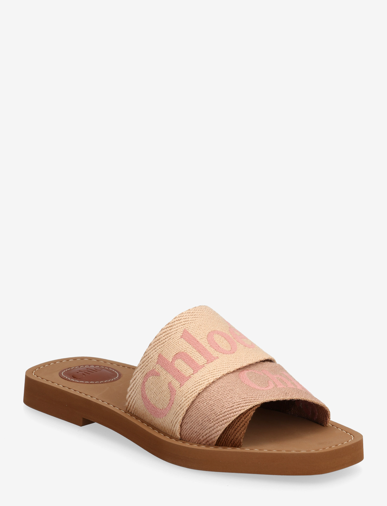 Chloé - Woody flat mules - flache pantoletten - pink - 0