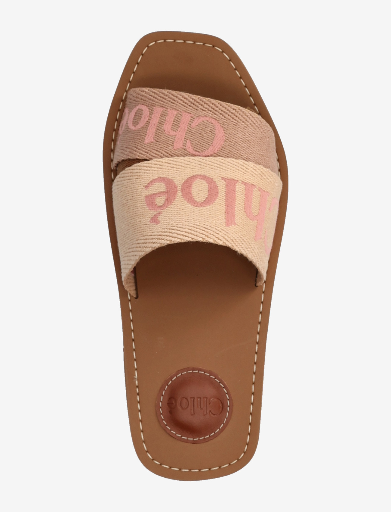 Chloé - Woody flat mules - flache pantoletten - pink - 3