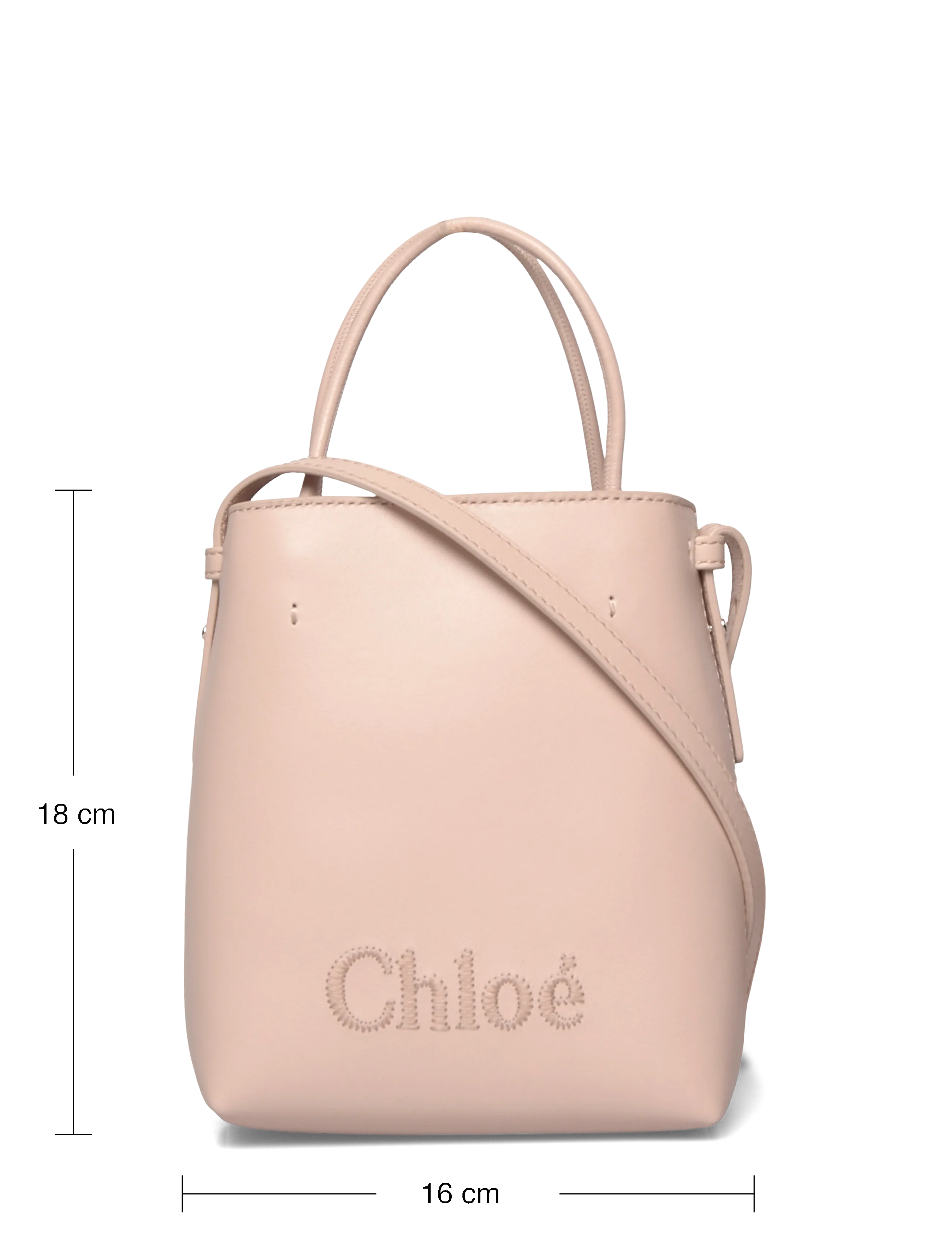 Chloé Micro Sense Leather Tote Bag (OHCCHC23UP873I106J5) - Tote