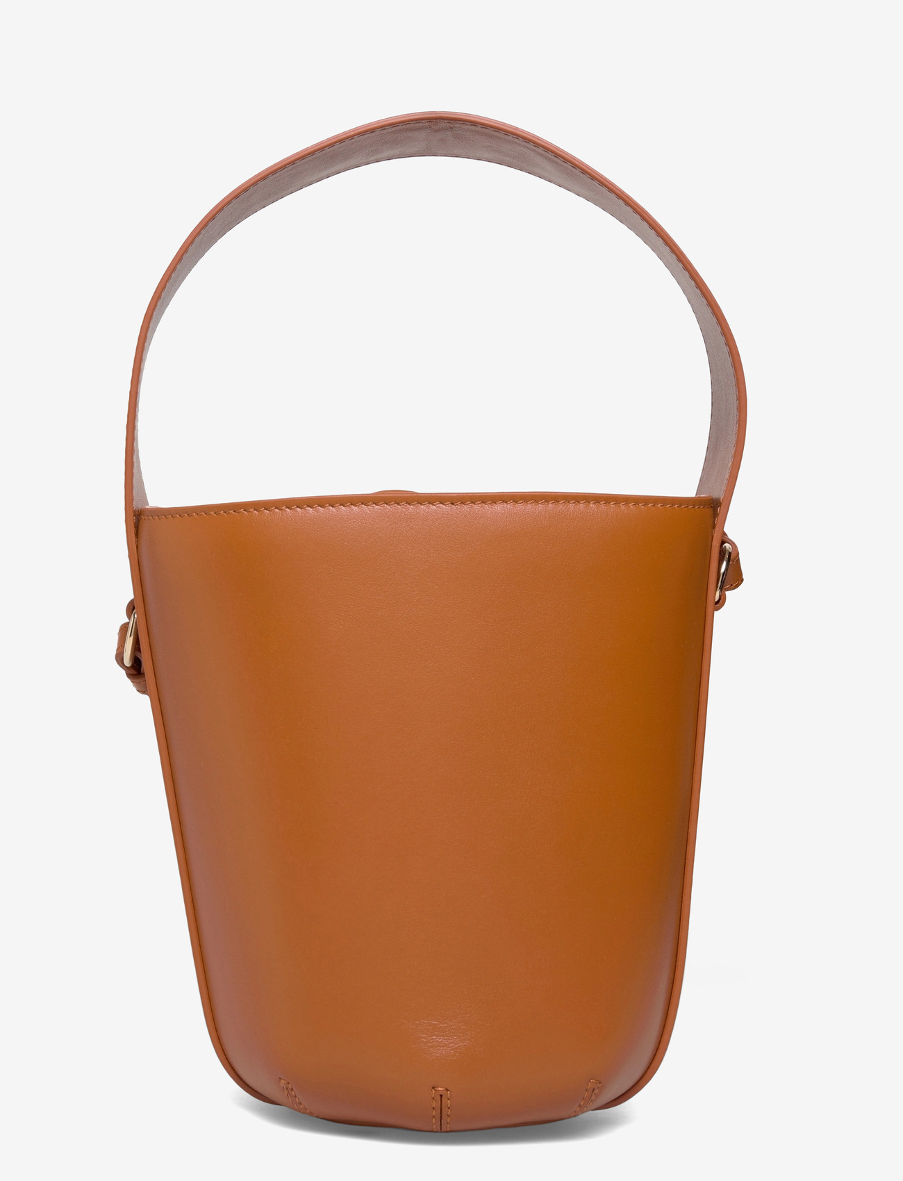 Chloé - Sense Leather Bucket Bag - top handle tasker - brown - 1