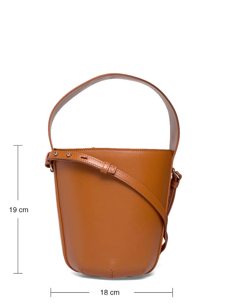 Chloé - Sense Leather Bucket Bag - top handle tasker - brown - 3