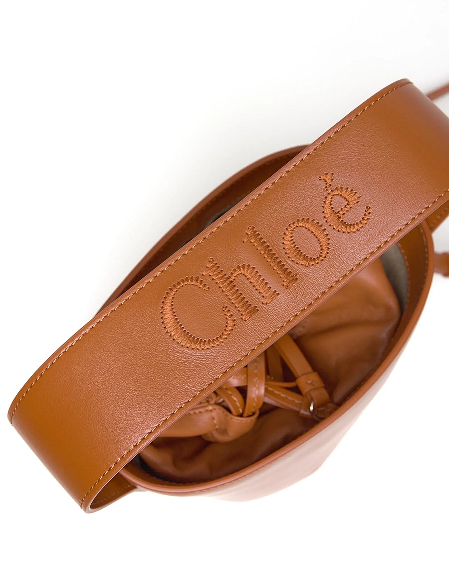 Chloé - Sense Leather Bucket Bag - sacs a main - brown - 4