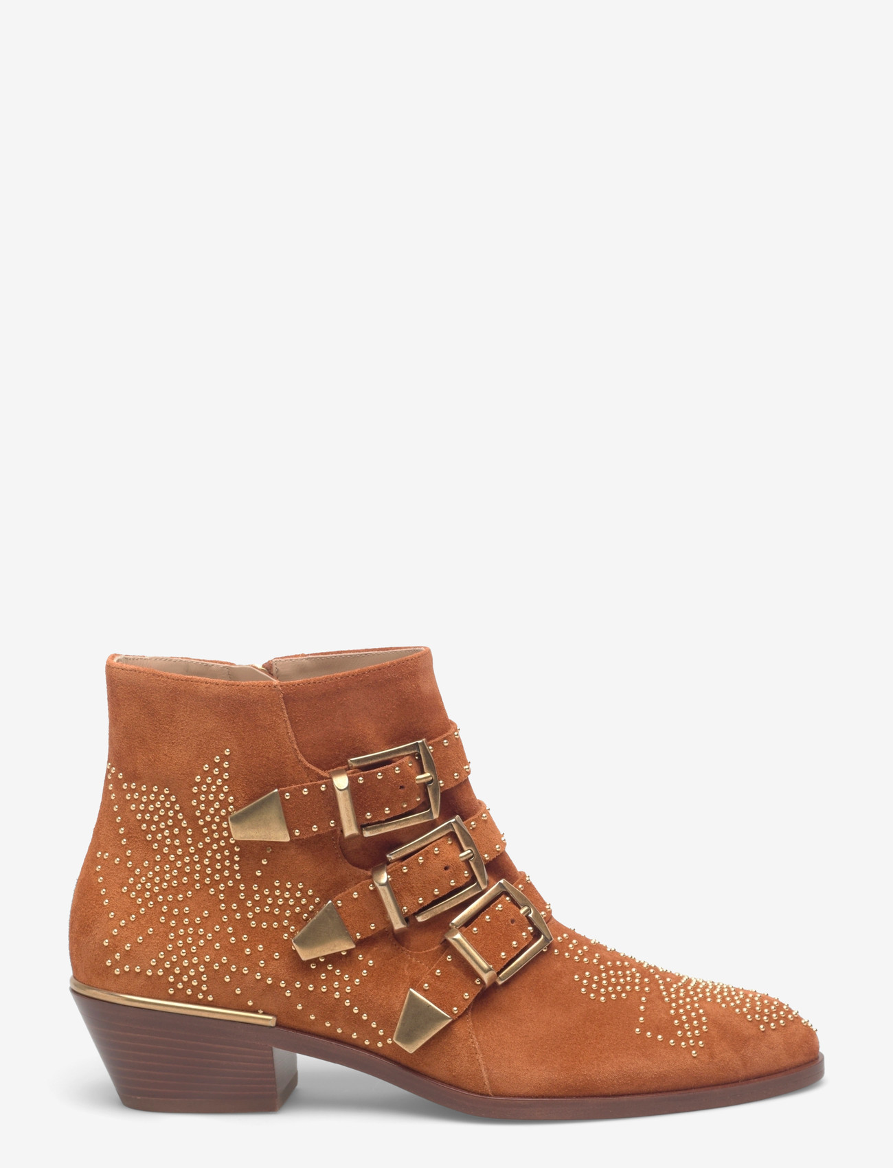 Chloé - Susanna studded suede ankle boots - kontsaga poolsaapad - brown - 1