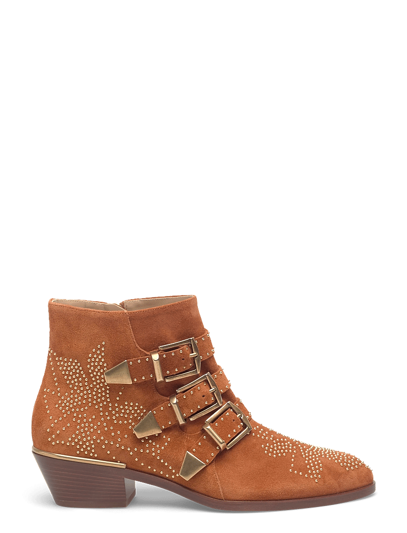 Chloé - Susanna studded suede ankle boots - kontsaga poolsaapad - brown - 1