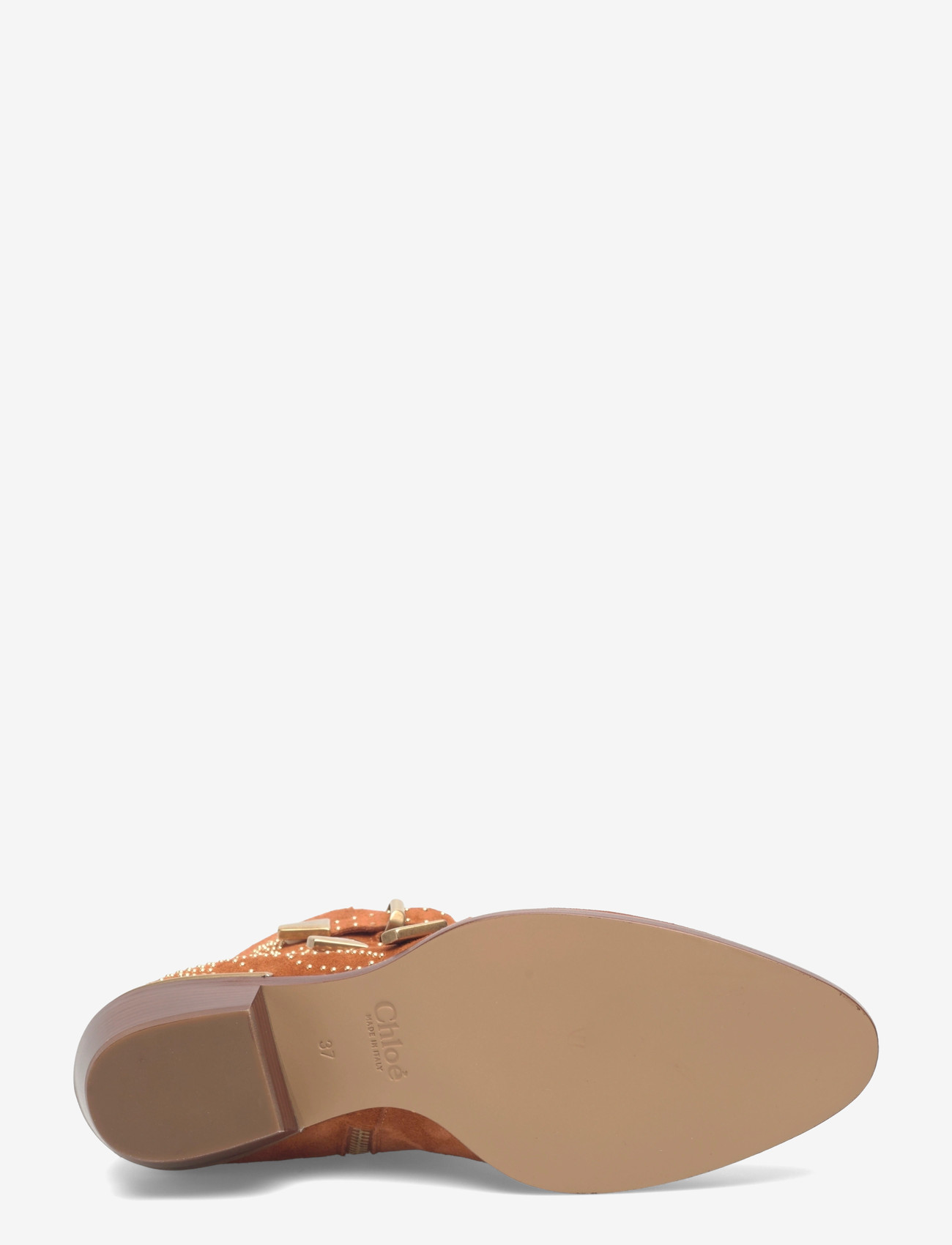 Chloé - Susanna studded suede ankle boots - kontsaga poolsaapad - brown - 4
