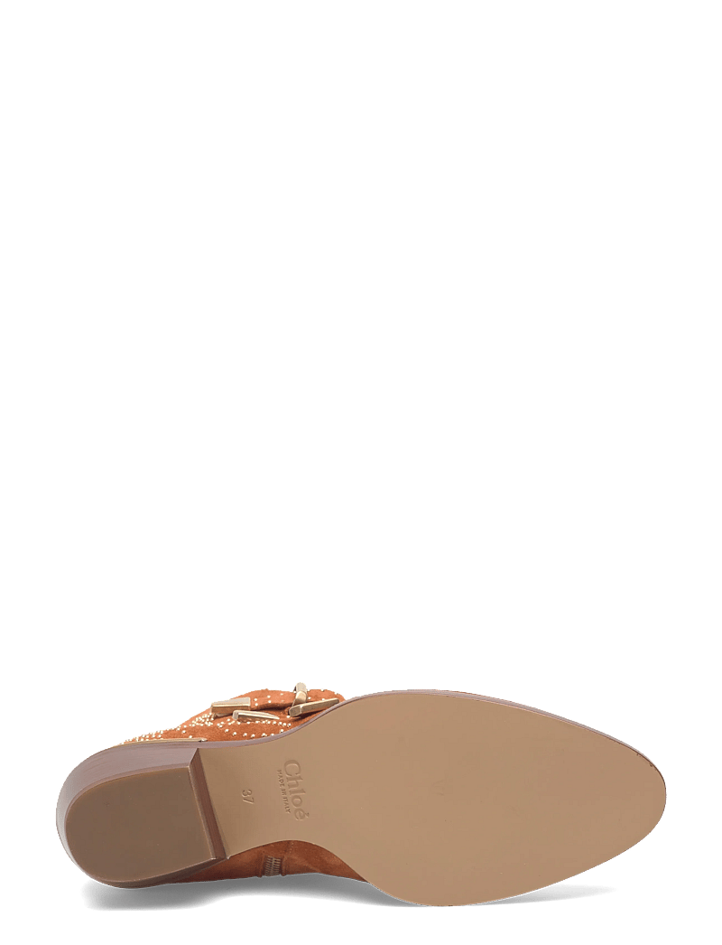 Chloé - Susanna studded suede ankle boots - kontsaga poolsaapad - brown - 4