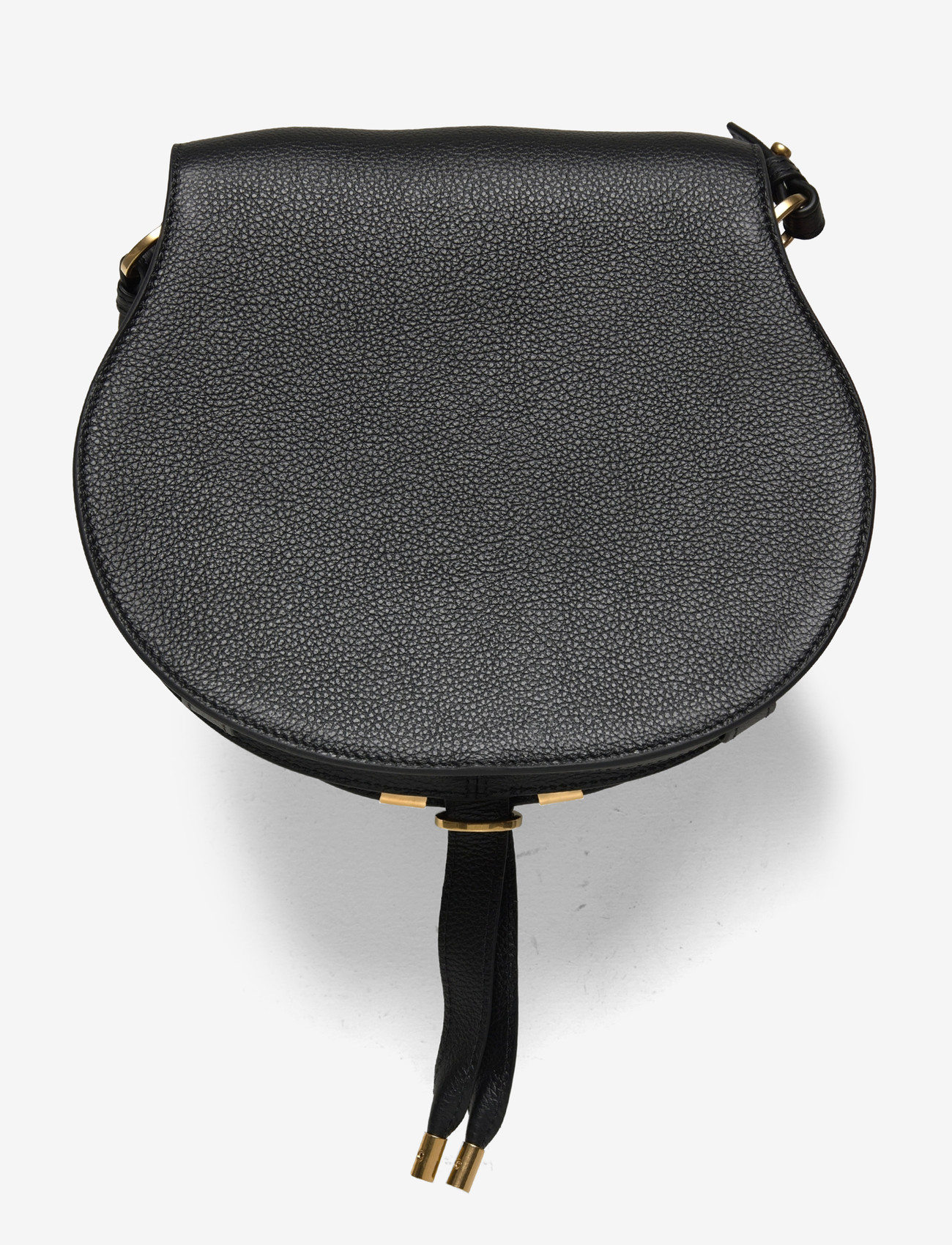 Chloé - Marcie Small Saddle Bag - crossbody bags - black - 1