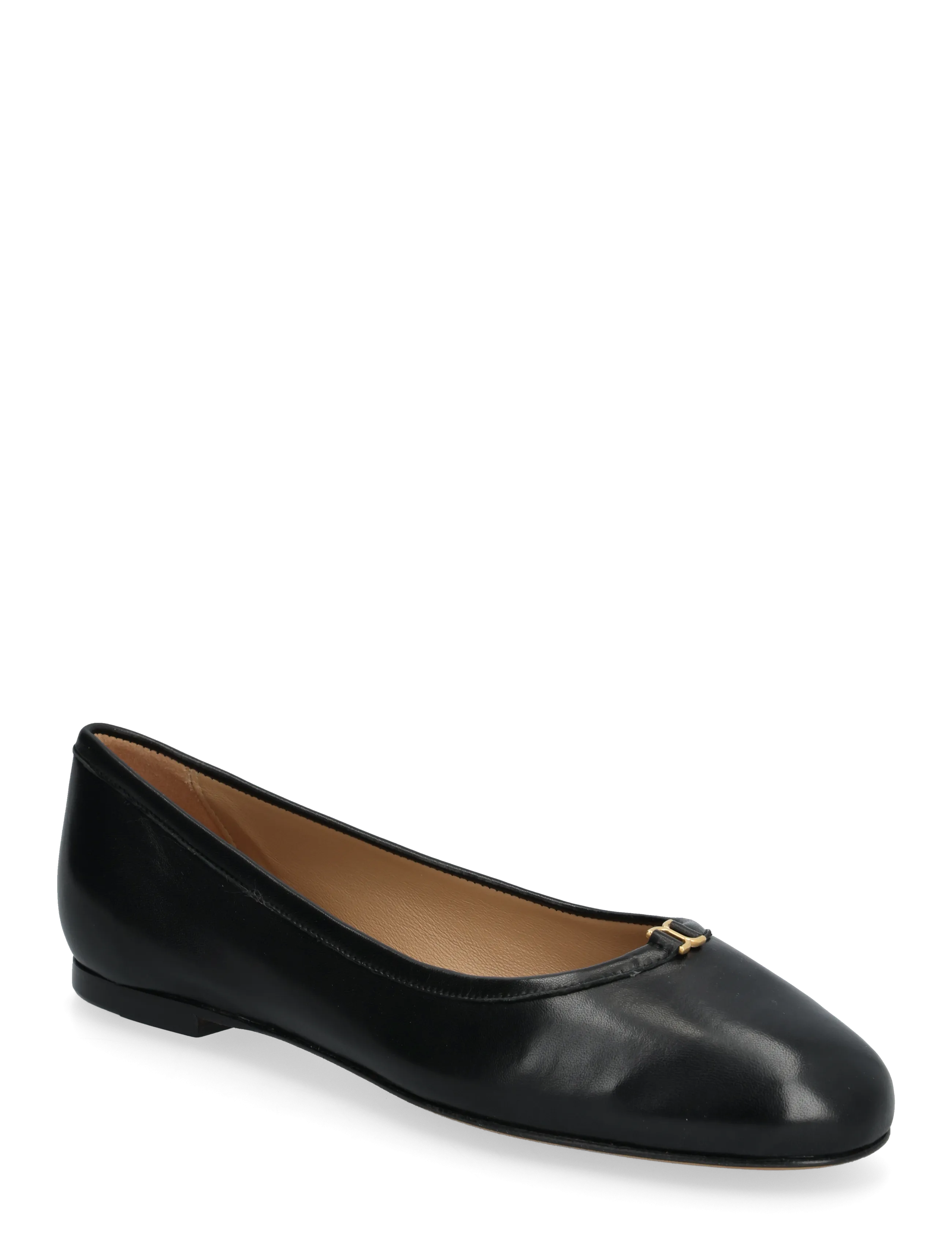 Chloé Marcie Leather Ballerina Shoes, Kvinder, Ballerinasko, Sort, Str: 37