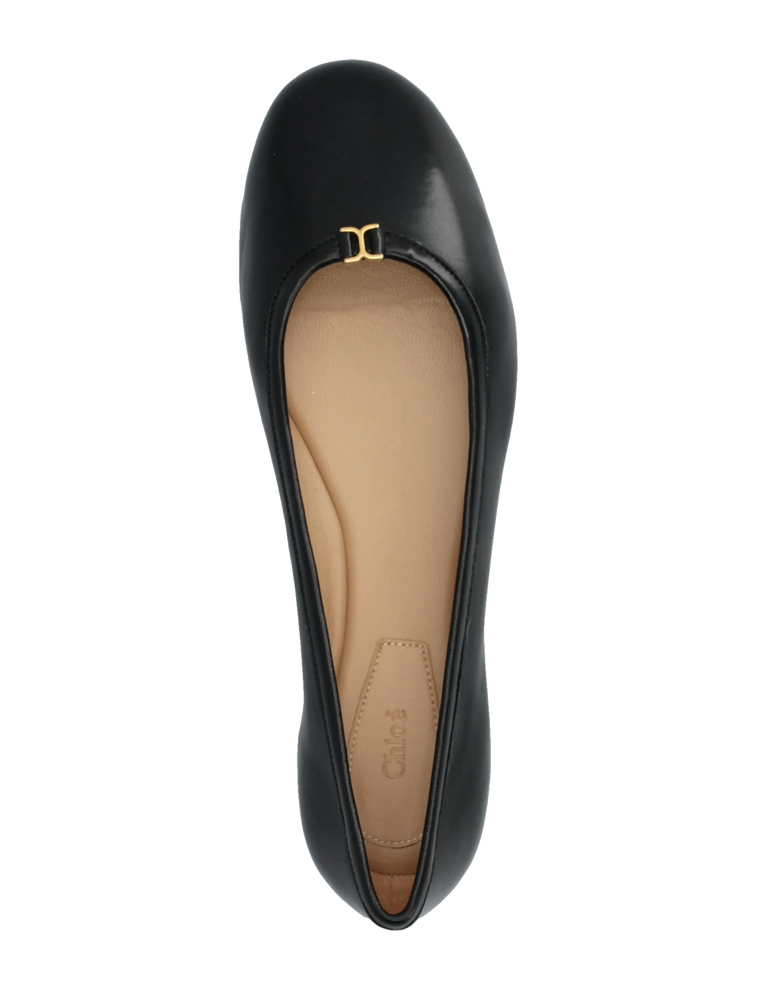 Chloé - Marcie leather ballerina shoes - special occasions - black - 3