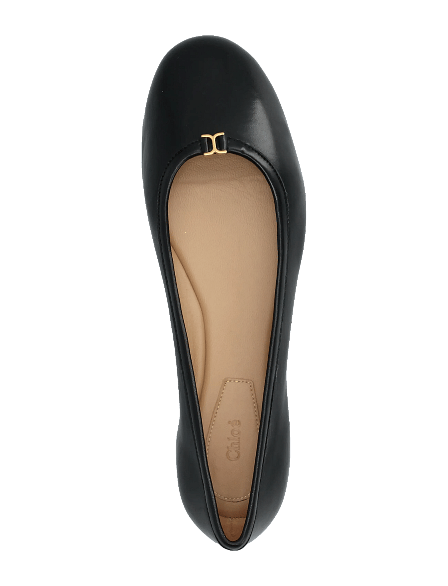 Chloé - Marcie leather ballerina shoes - ballerinas - black - 3