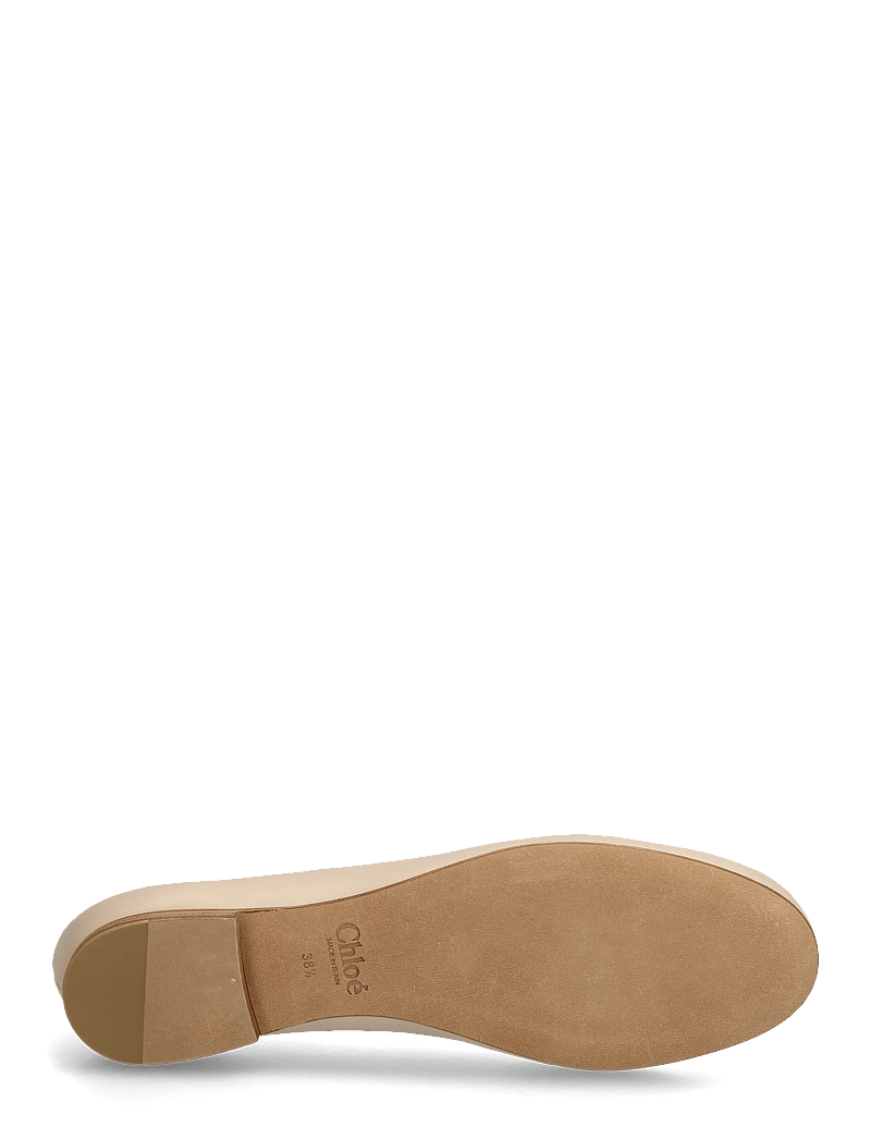 Chloé - Marcie leather ballerina shoes - besondere anlässe - beige - 4