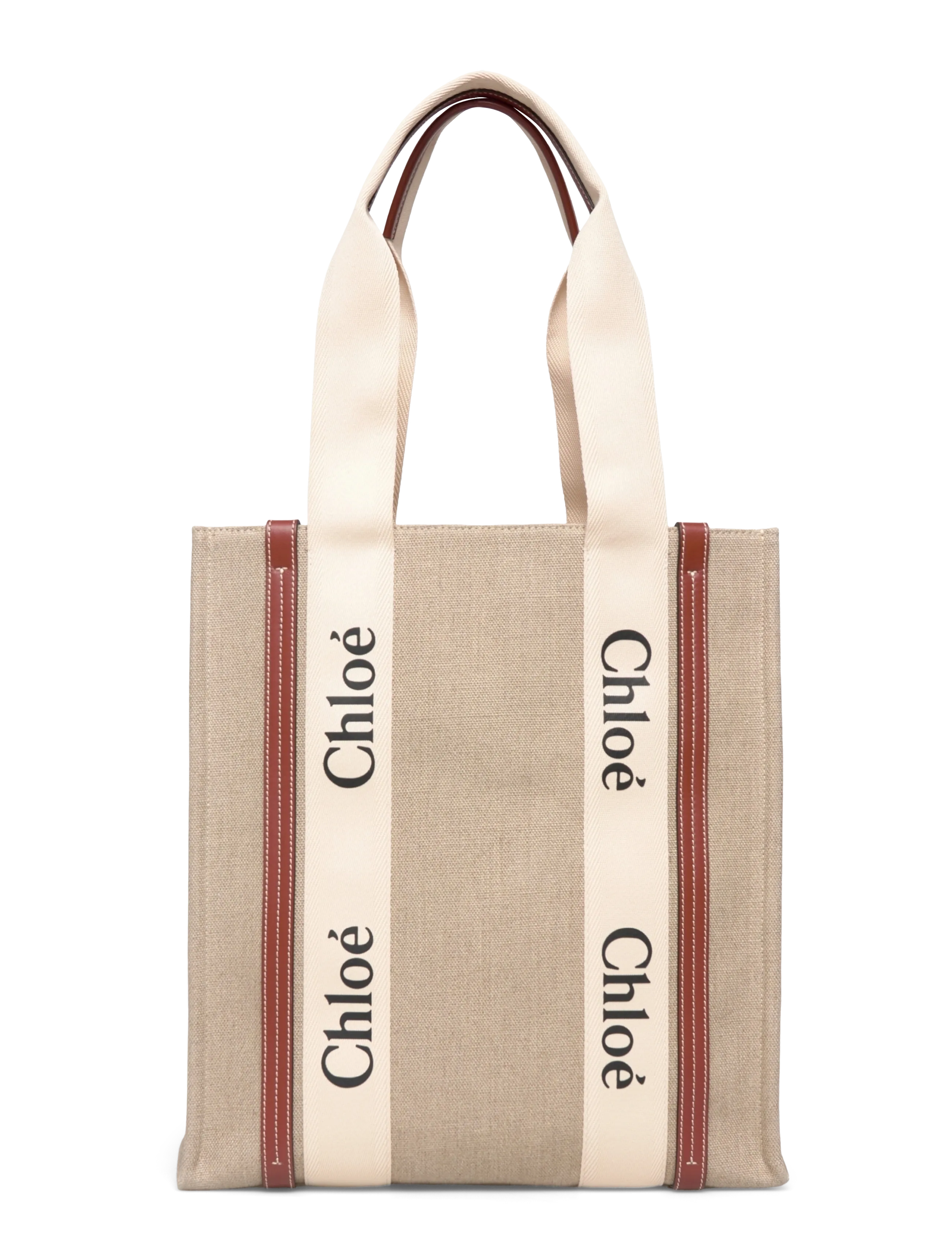 Chloé Woody Tote Bag - Campaign - BEIGE / beige