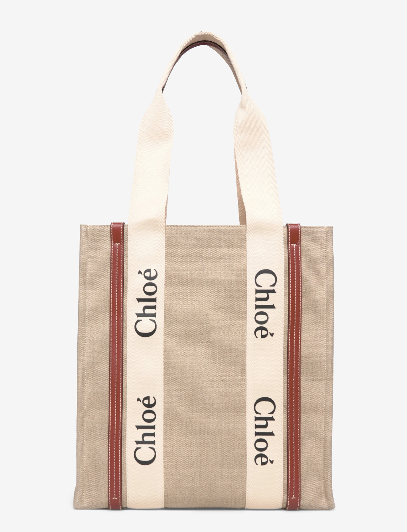 Chloé - Woody Tote Bag - tote bags - beige - 1