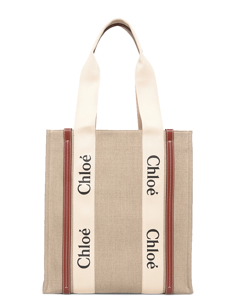 Chloé - Woody Tote Bag - tote bags - beige - 1