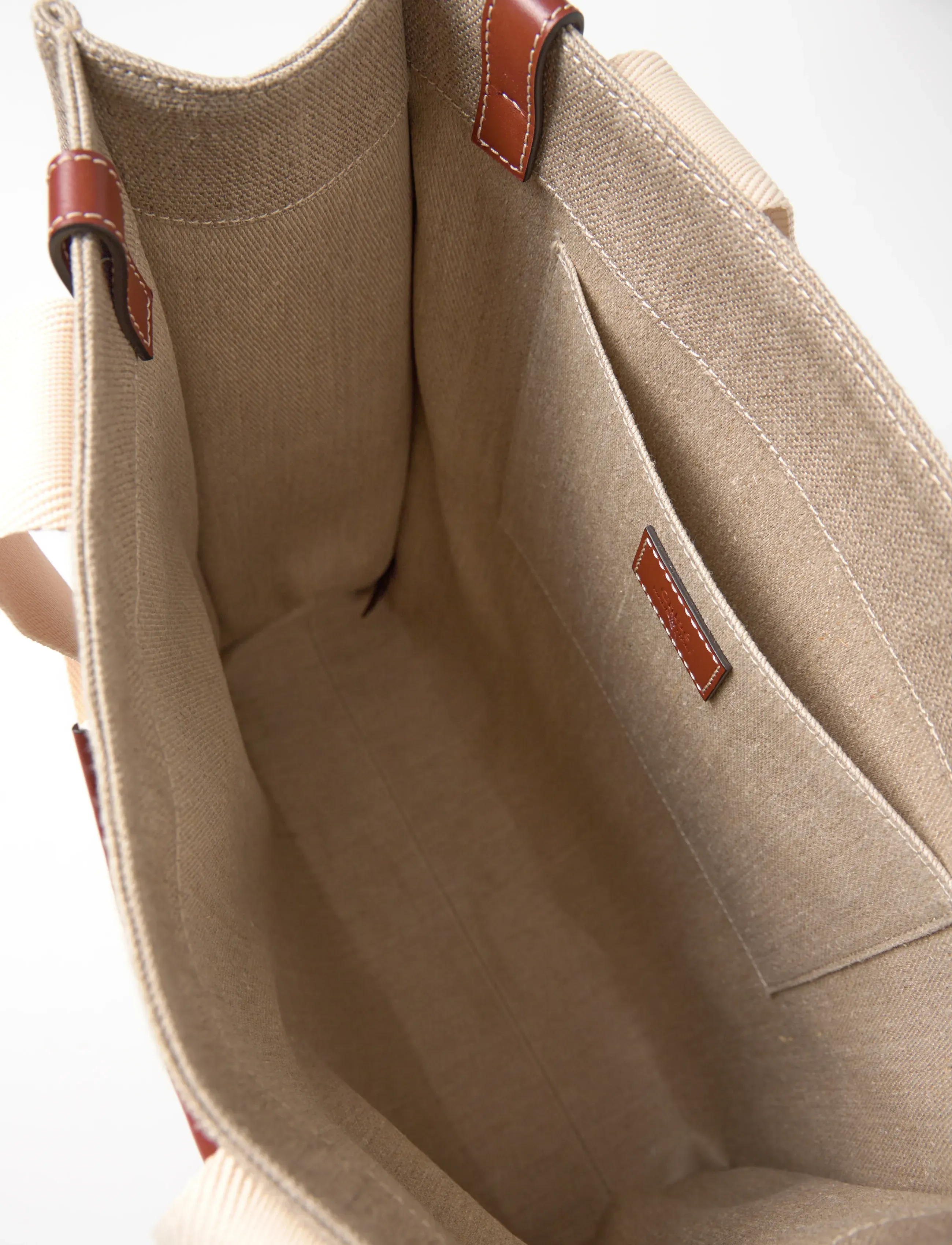 Chloé - Woody Tote Bag - totes - beige - 4