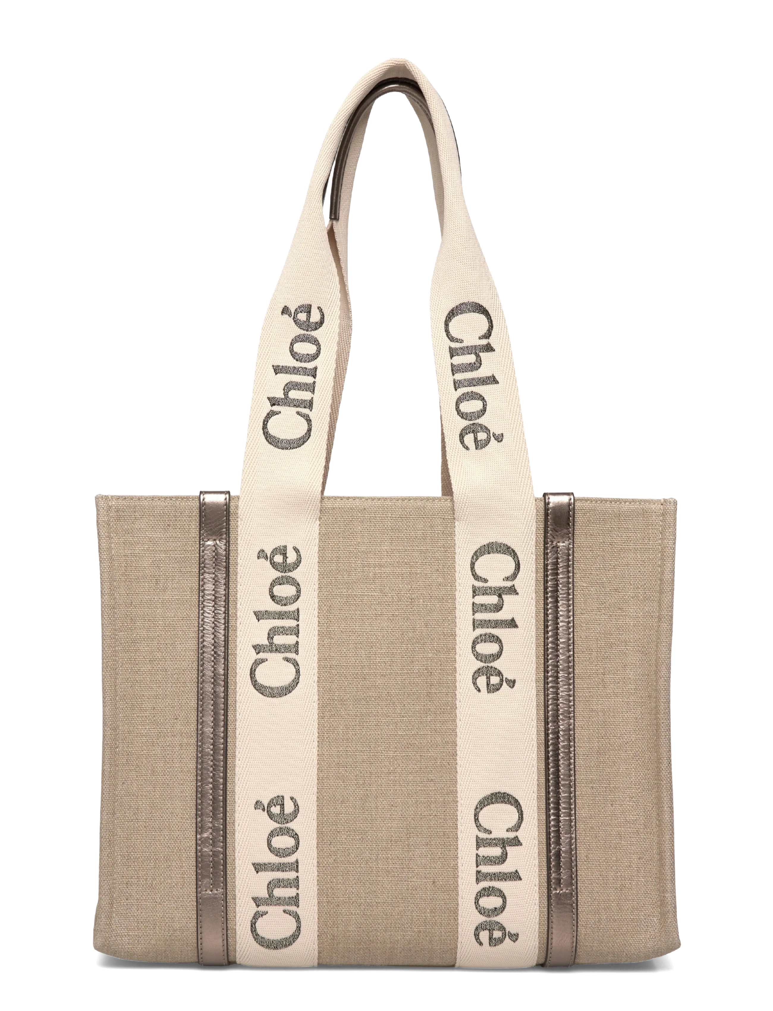 Chloé Woody Shoulder Bag - Töskur - BEIGE / beige