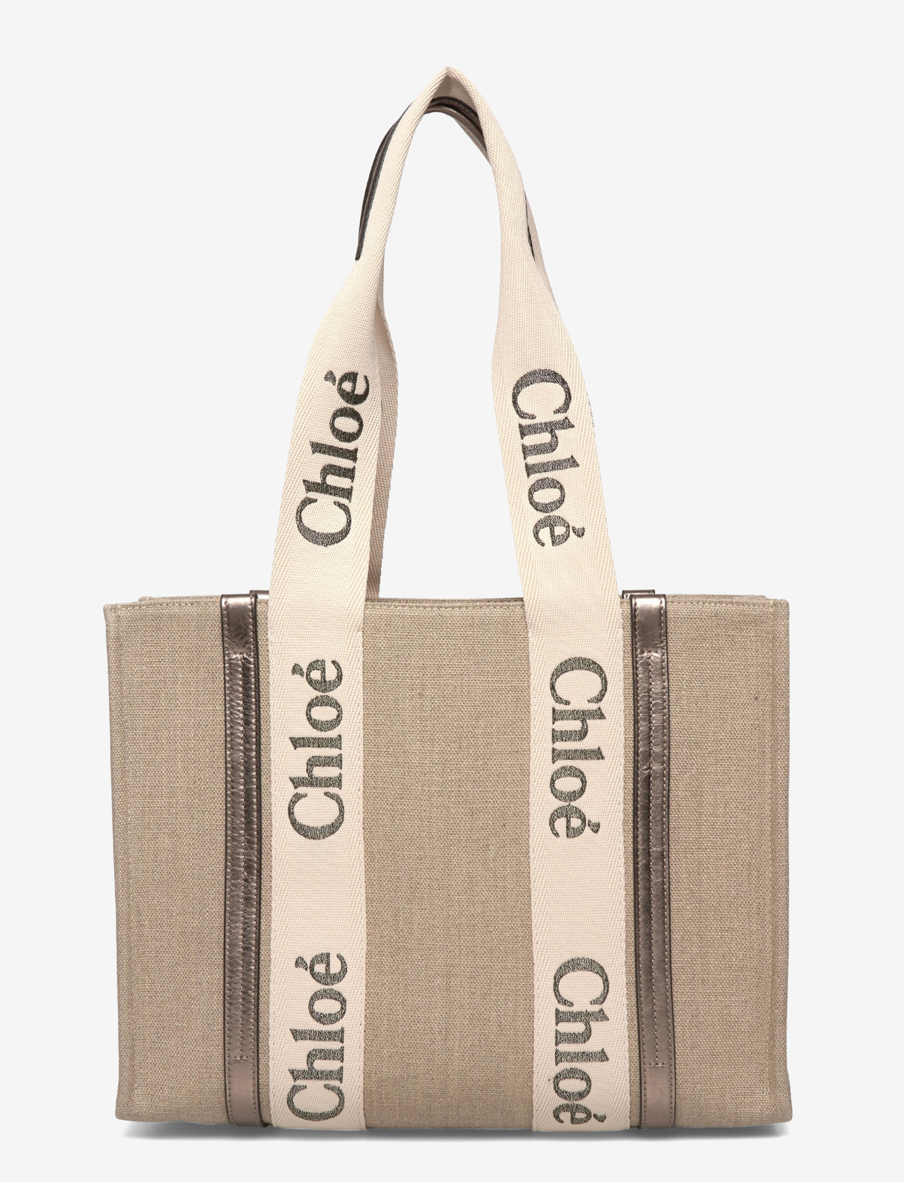 Chloé - Woody Shoulder Bag - kotid - beige - 1