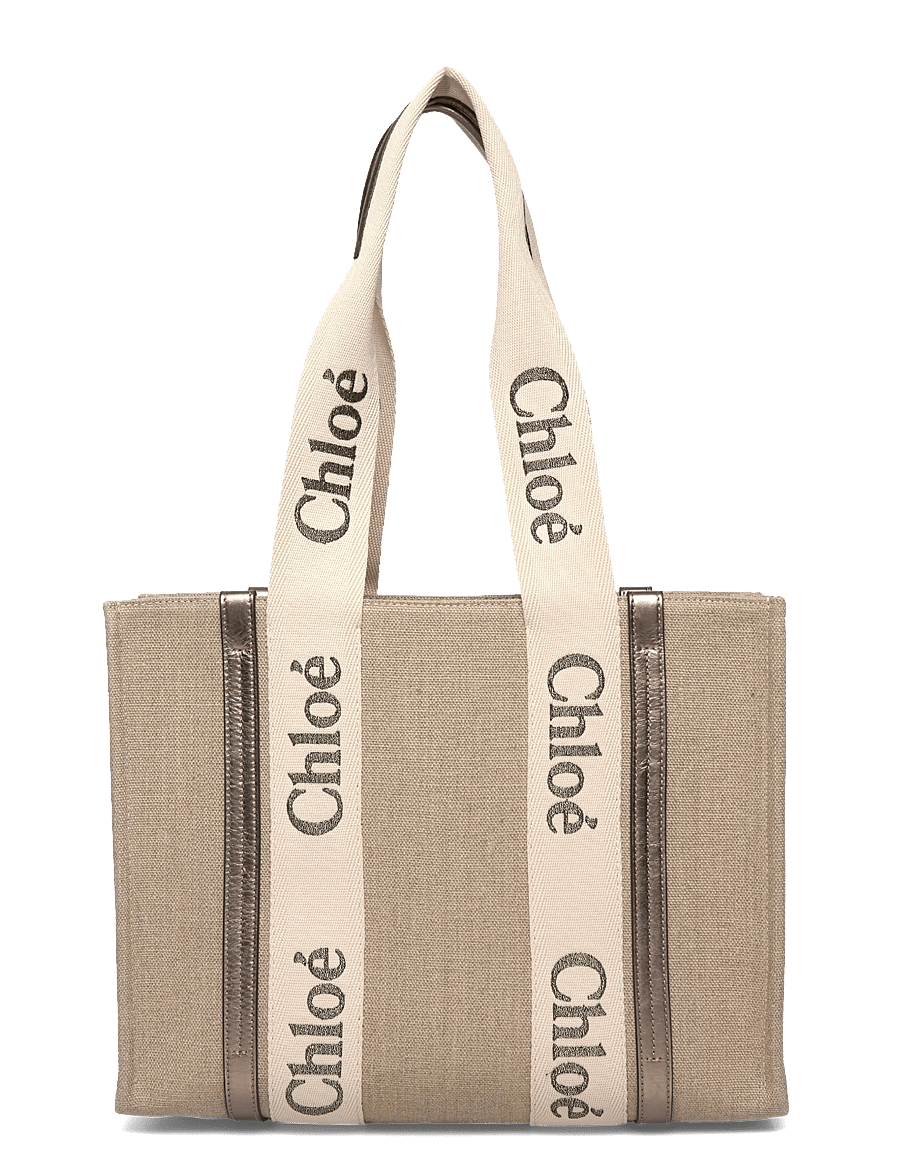 Chloé - Woody Shoulder Bag - kotid - beige - 1