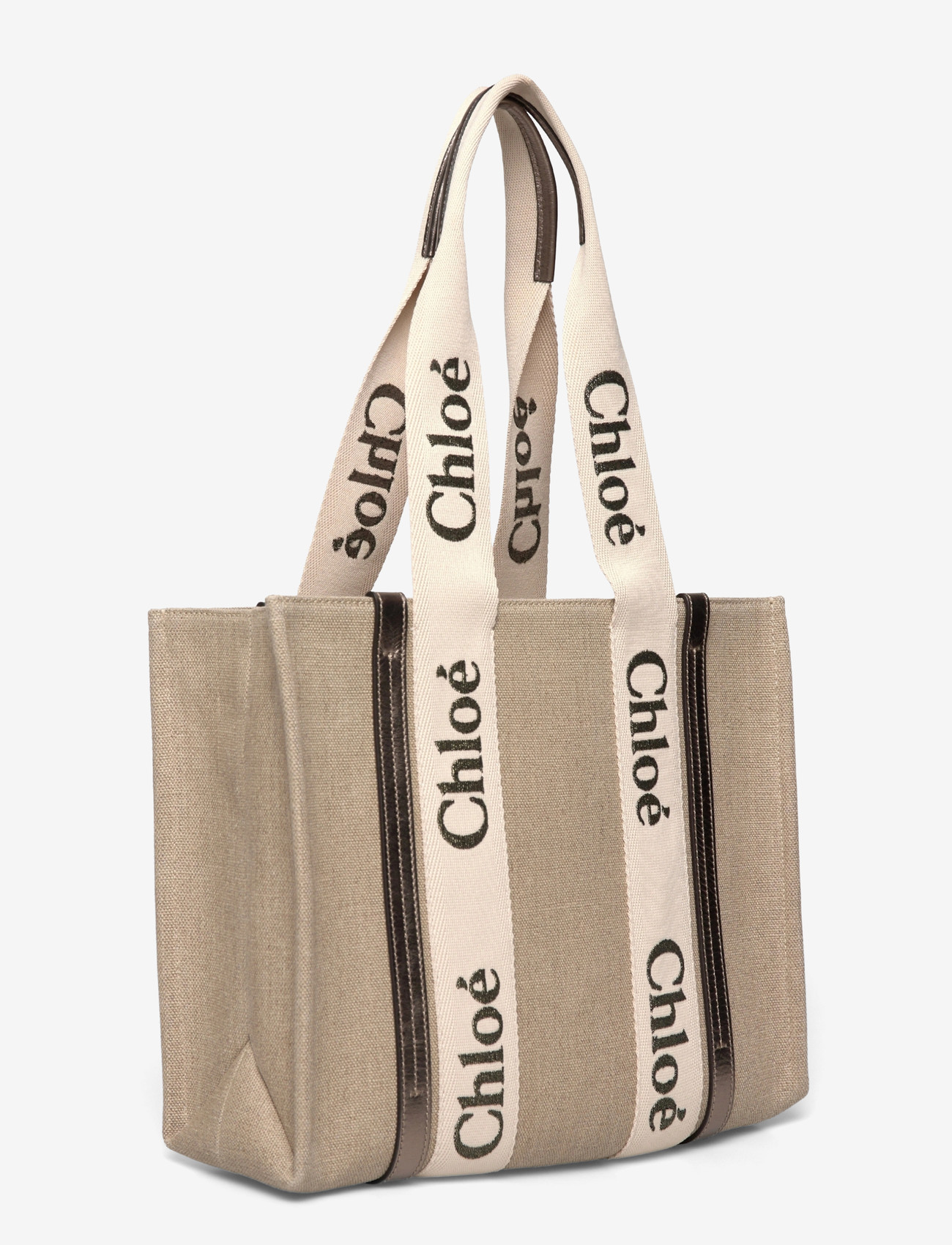 Chloé - Woody Shoulder Bag - kotid - beige - 2