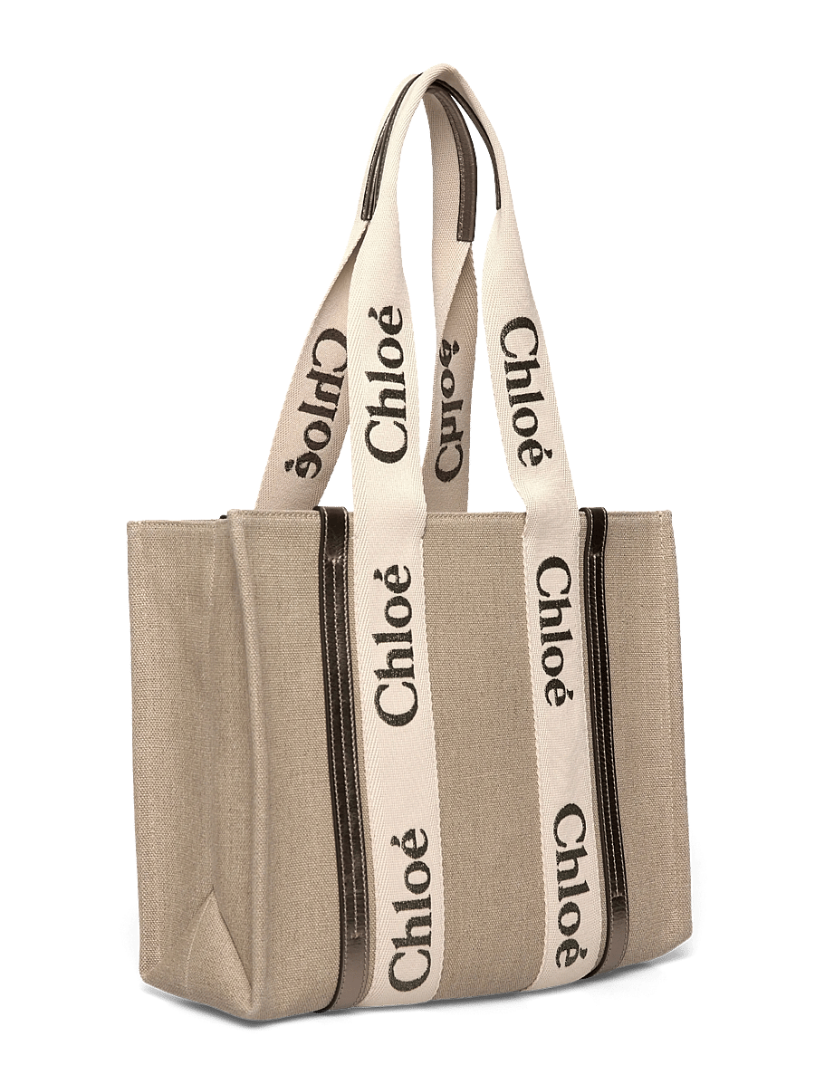 Chloé - Woody Shoulder Bag - kotid - beige - 2