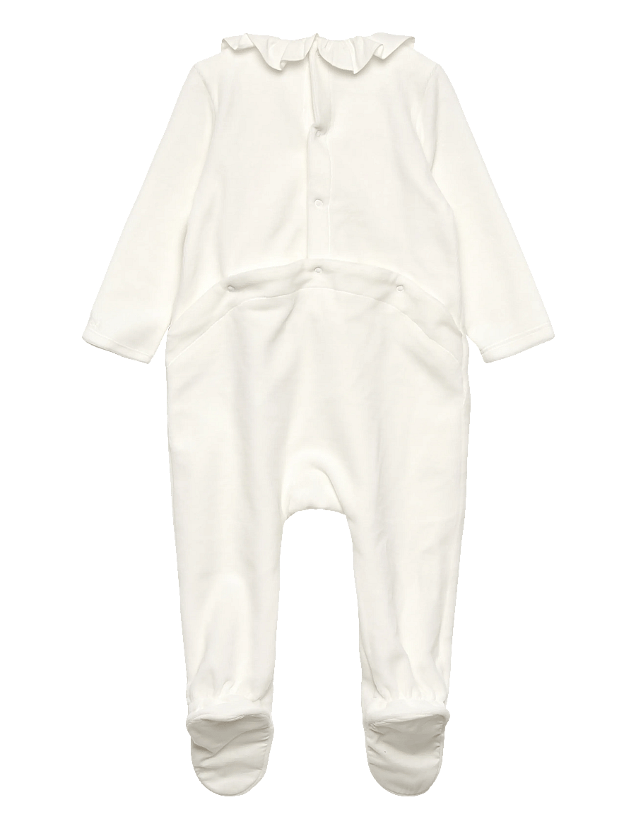 Chloé - Ivory Logo Babygrow - pikkade varrukatega - white - 1
