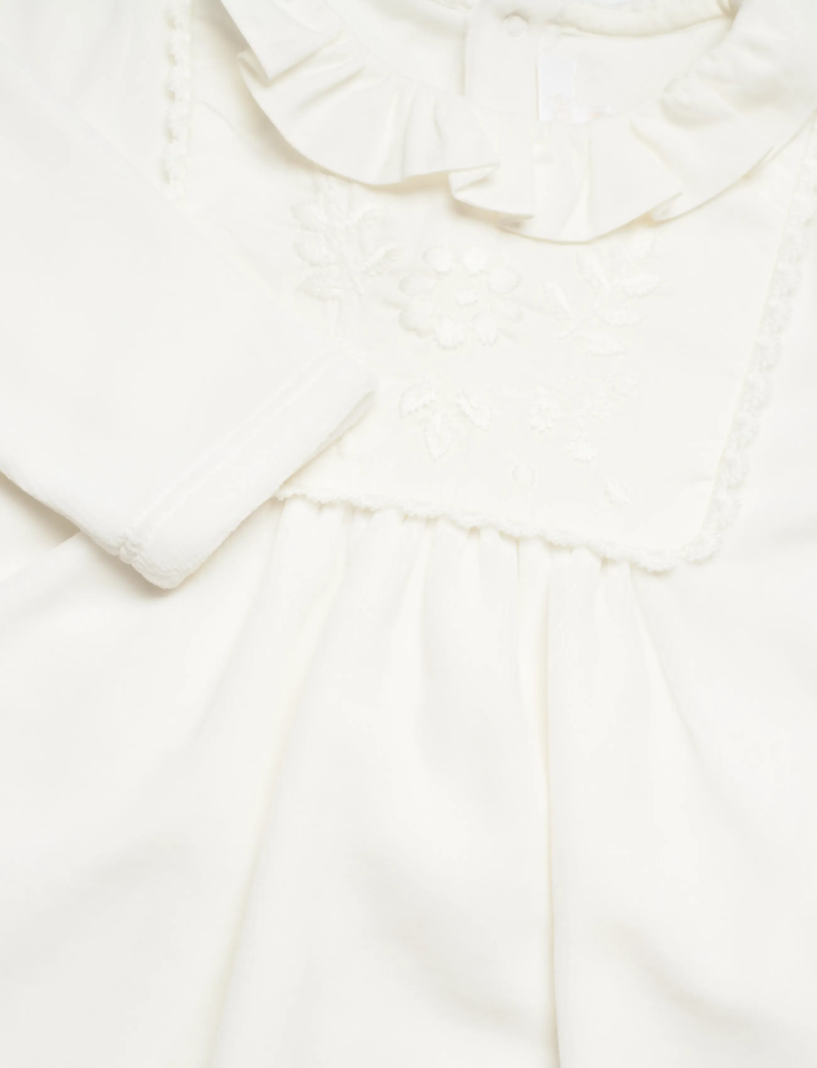 Chloé - Ivory Logo Babygrow - pikkade varrukatega - white - 4