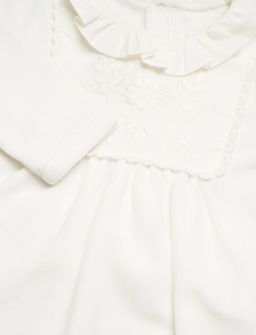 Chloé - Ivory Logo Babygrow - pikkade varrukatega - white - 4
