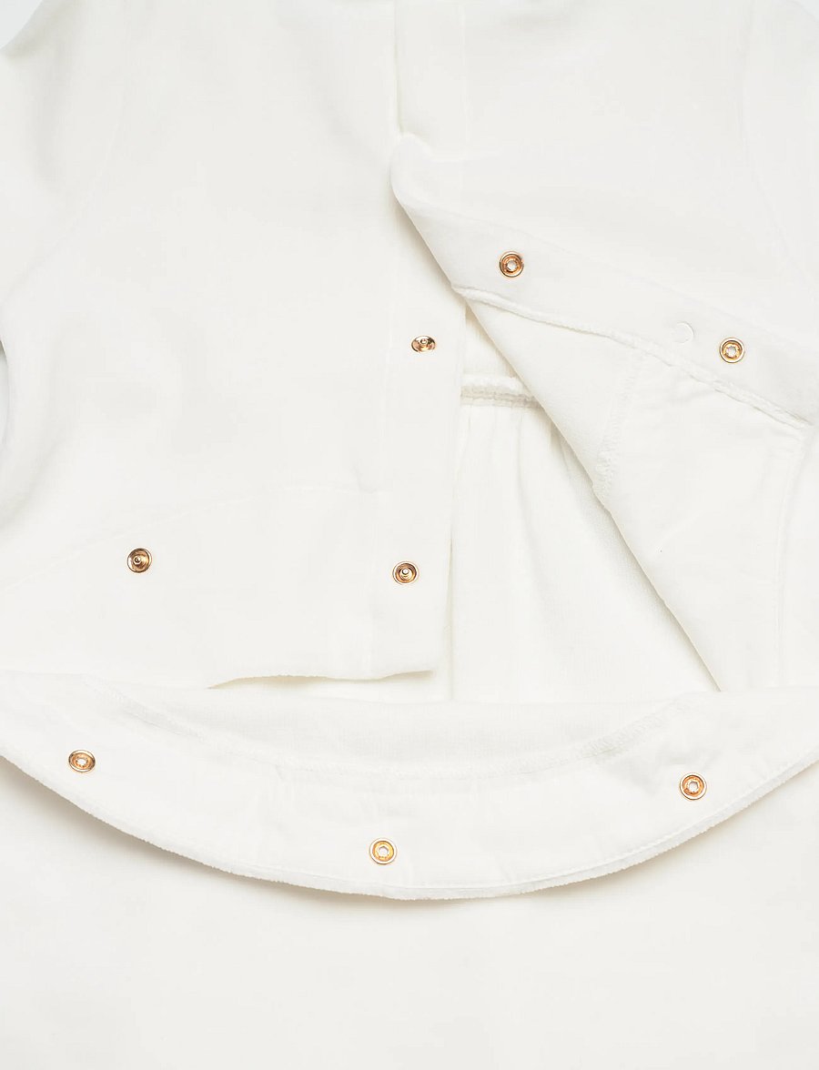 Chloé - Ivory Logo Babygrow - pikkade varrukatega - white - 5