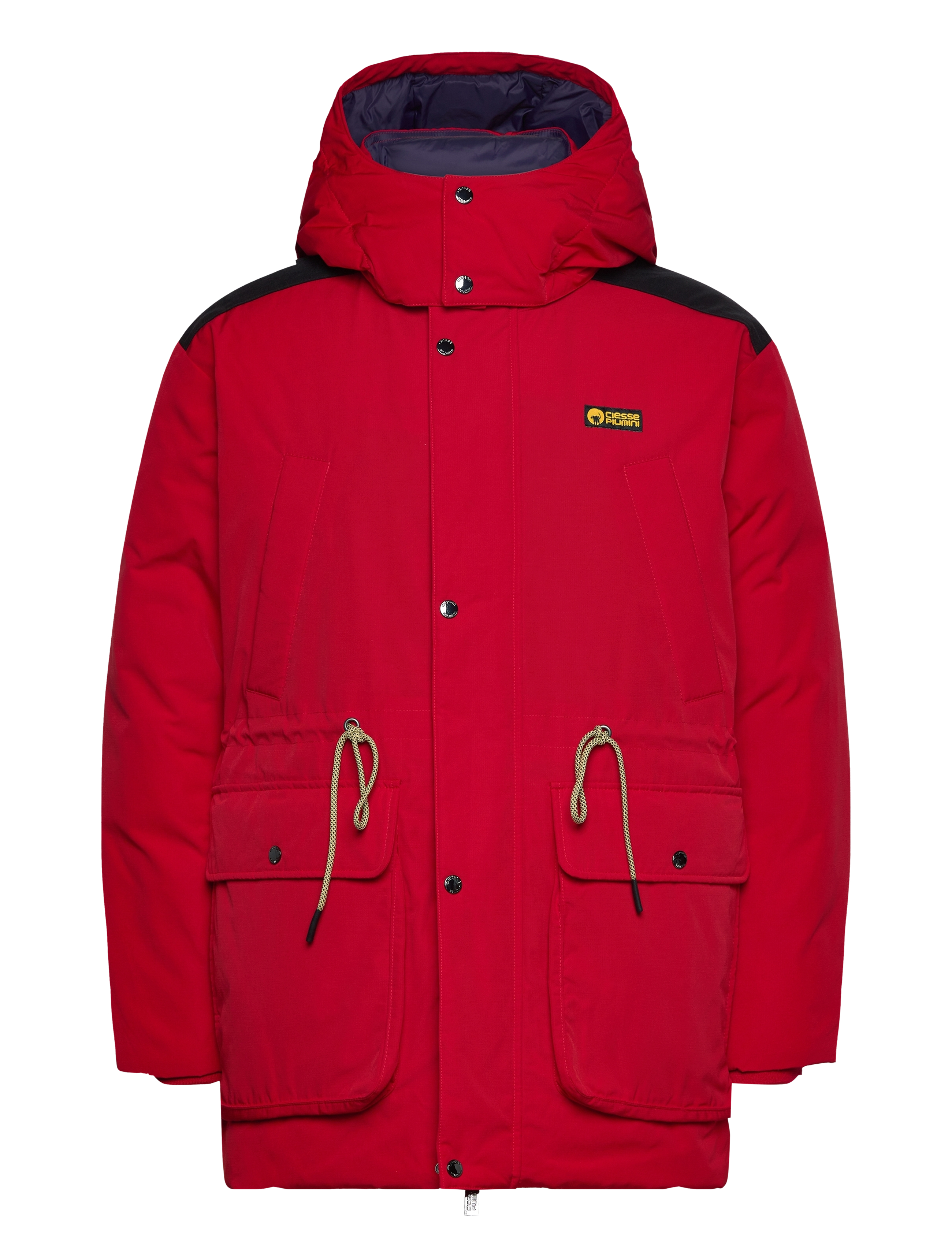 Ciesse Piumini CP MONTANA 4 POCKET PARKA W DETACHABLE HOODED - Parkas - HIGH RISK RED-ECLIPSE / red