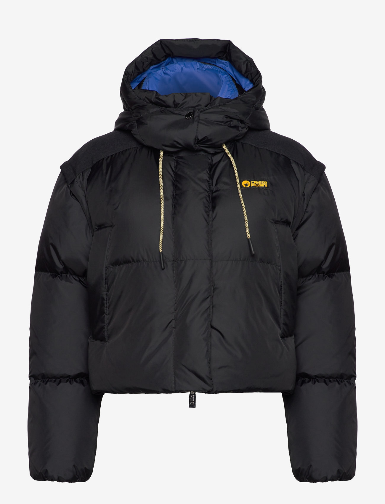 Ciesse Piumini - CP NEVADA JKT W DETACHABLE HOOD AND SLEEVES - dunjakker - jet black-turkish sea - 0