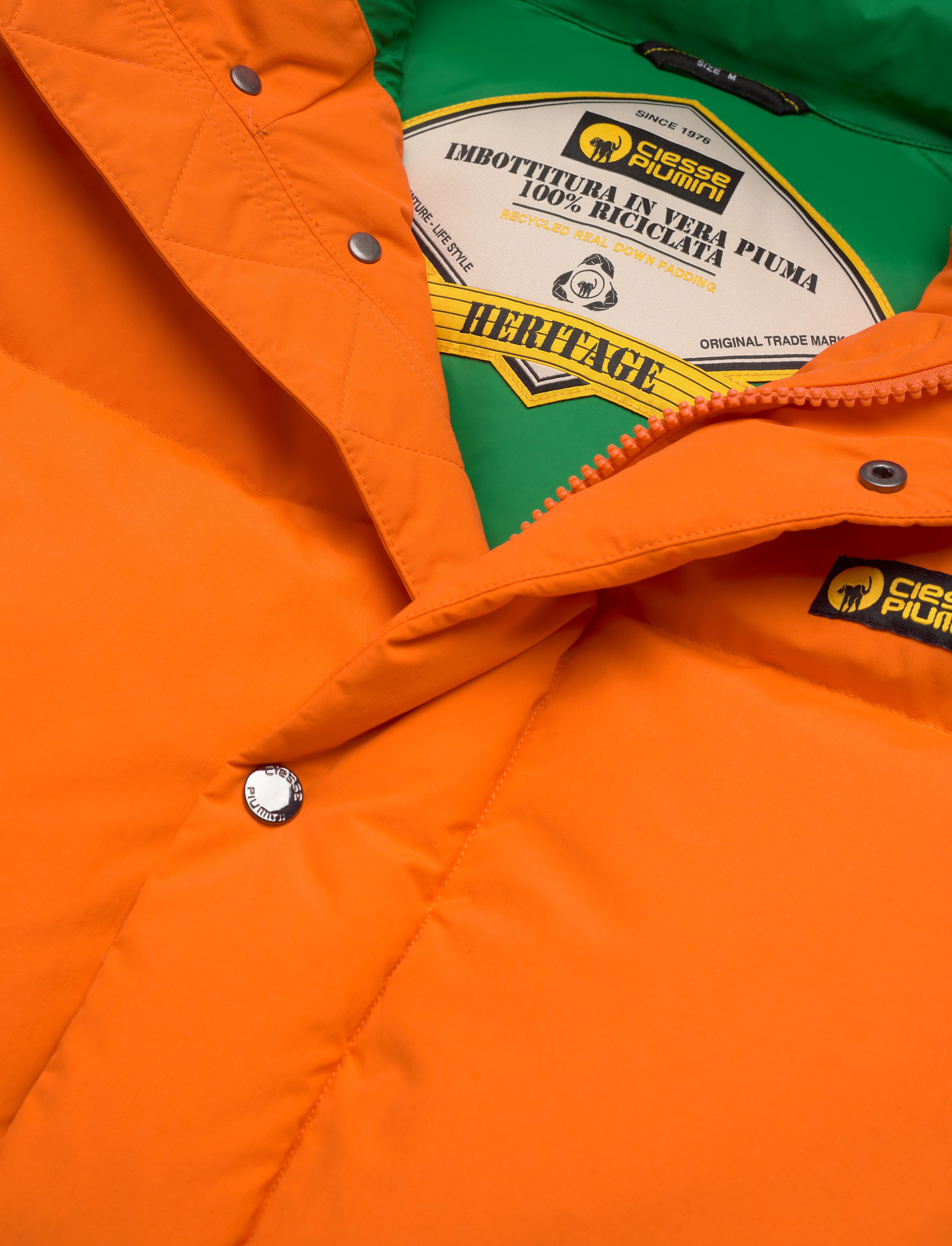 Ciesse Piumini - CP DAKOTA RECYCLE FULL ZIP JKT - winterjacken - carrot-jolly green - 4