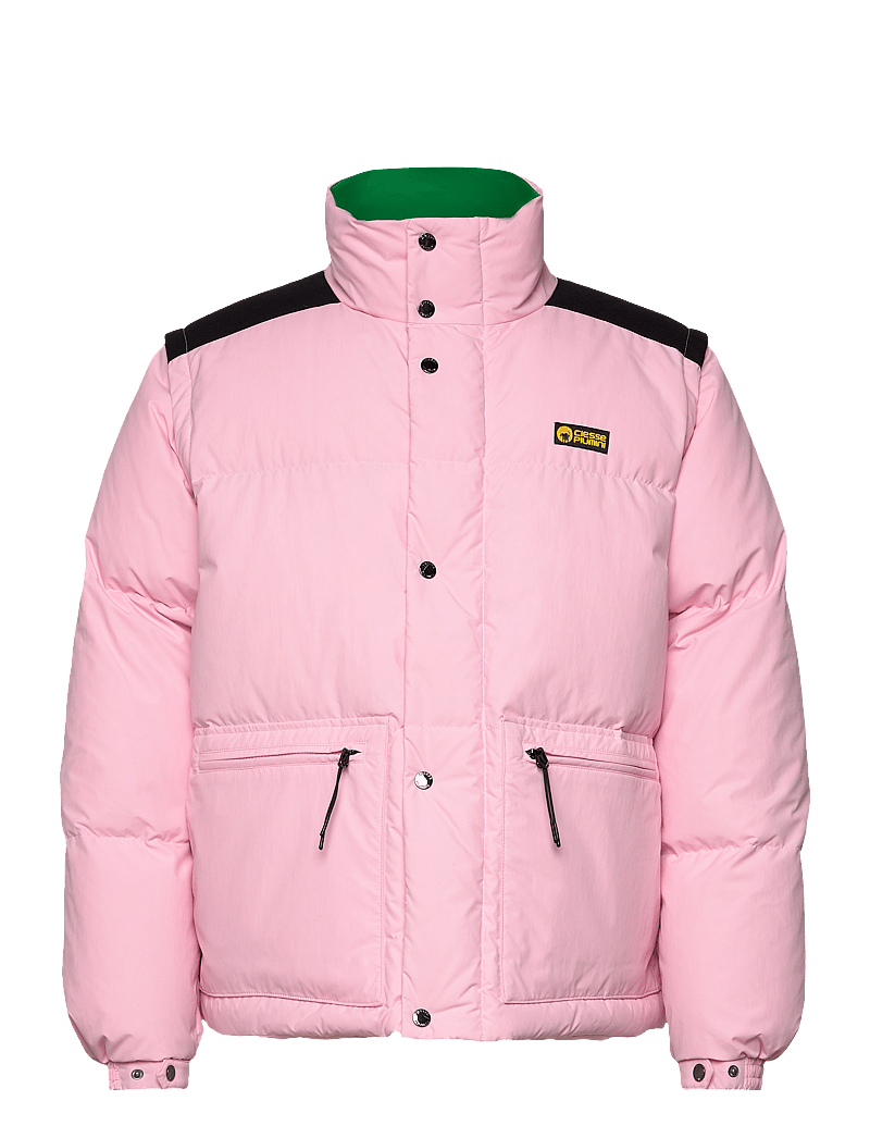 Ciesse Piumini - CP DAKOTA RECYCLE FULL ZIP JKT - daunenjacken - orchid pink-jolly green - 0