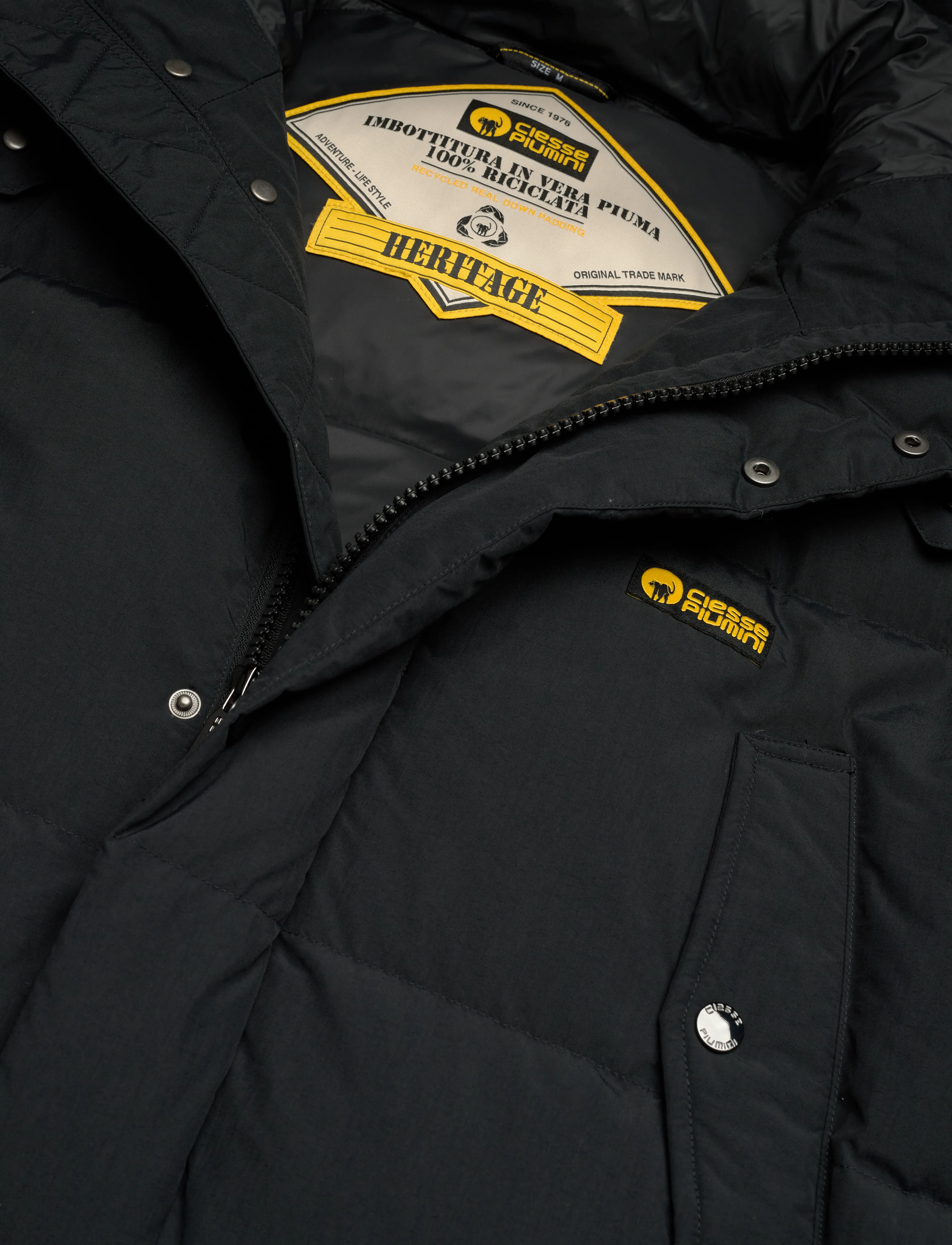 Ciesse Piumini - CP CANADA 4 PKT MID LENGHT JKT - vinterjakker - jet black - 2