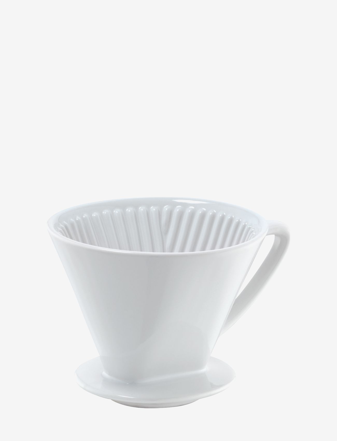 cilio - Kaffetragt porcelæn str. 4 - kaffefiltre & tilbehør - white - 0